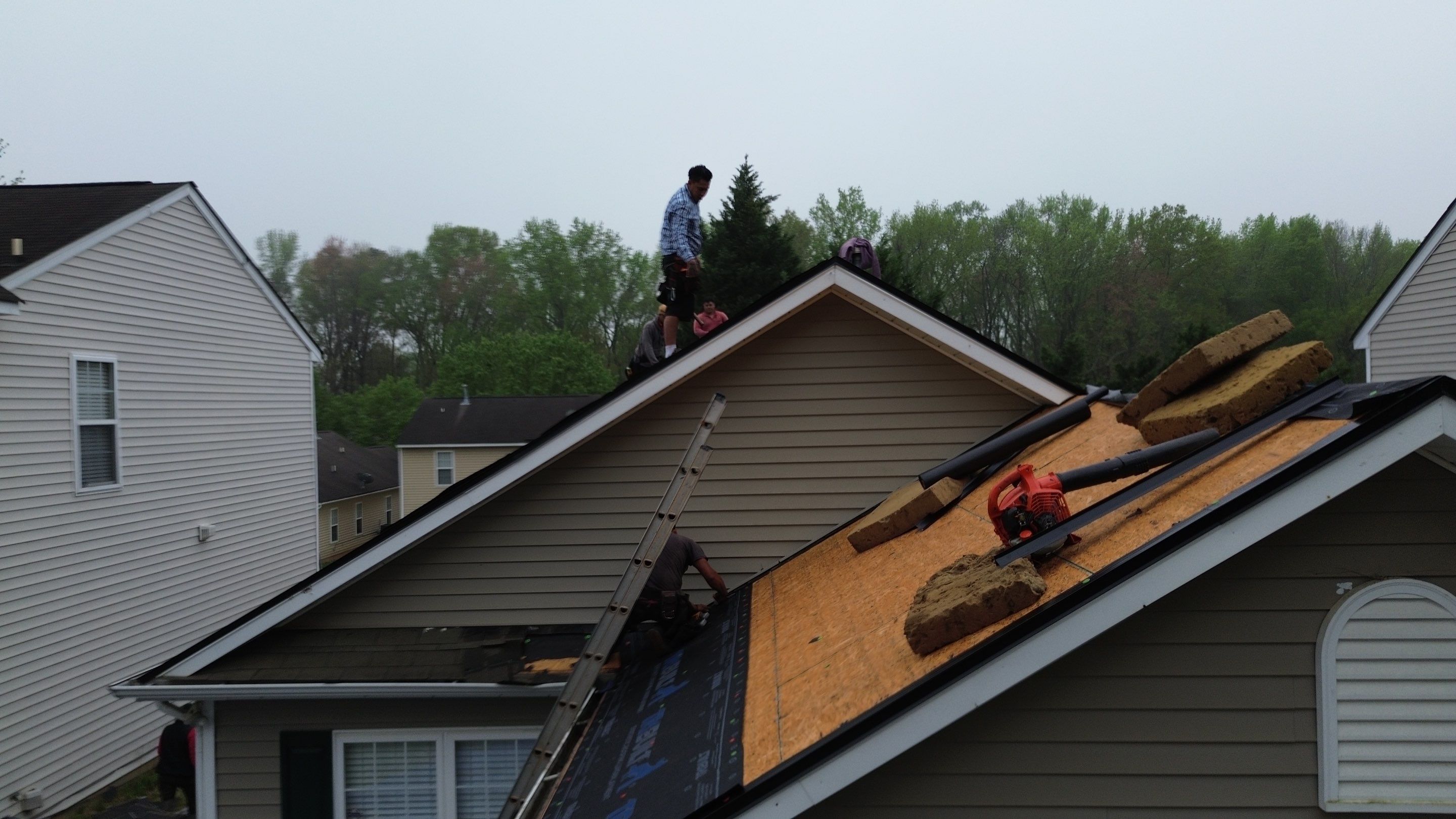 Roof replacement and interior repair by hail and wind damage by Just Brilliant Restoration JBR