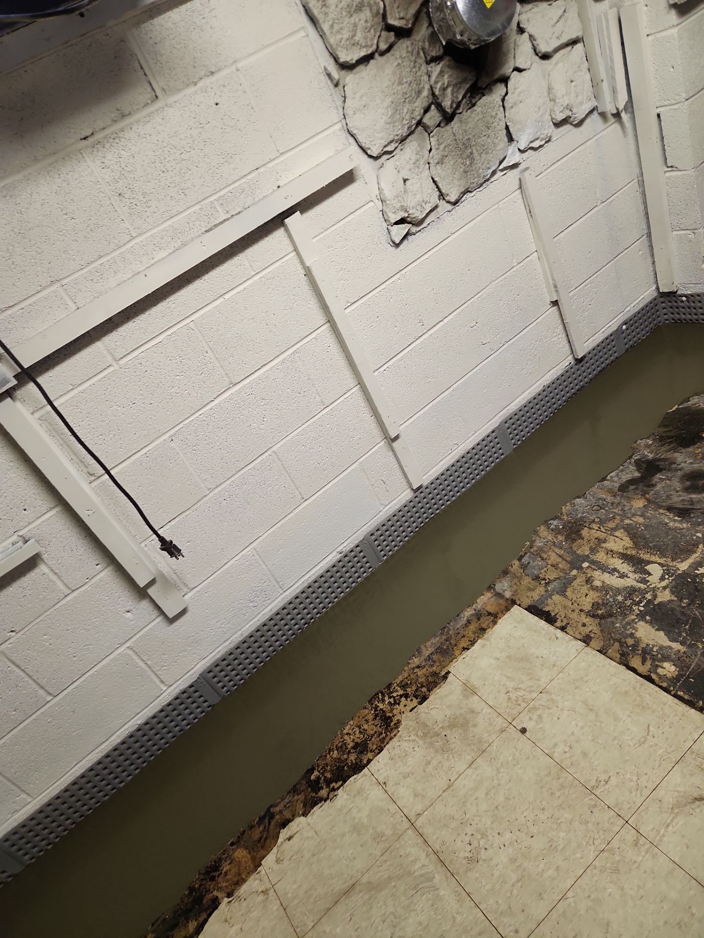 Interior French Drain & Mold Remediation Project in Manville, New Jersey by Pure Service Pro, LLC 