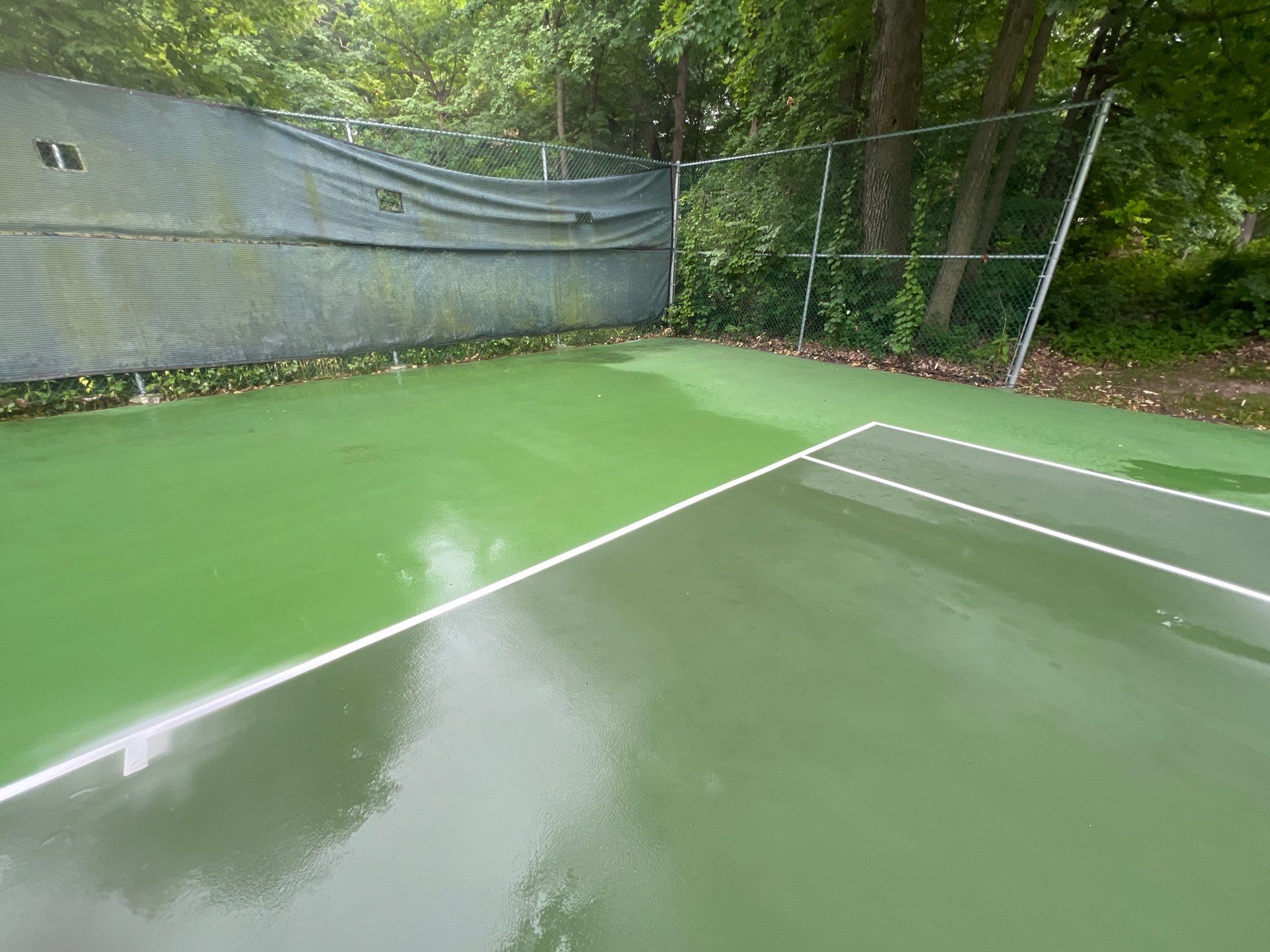 Deck, Patio, and Tennis Court Cleaning by Northern Power Washing LLC.
