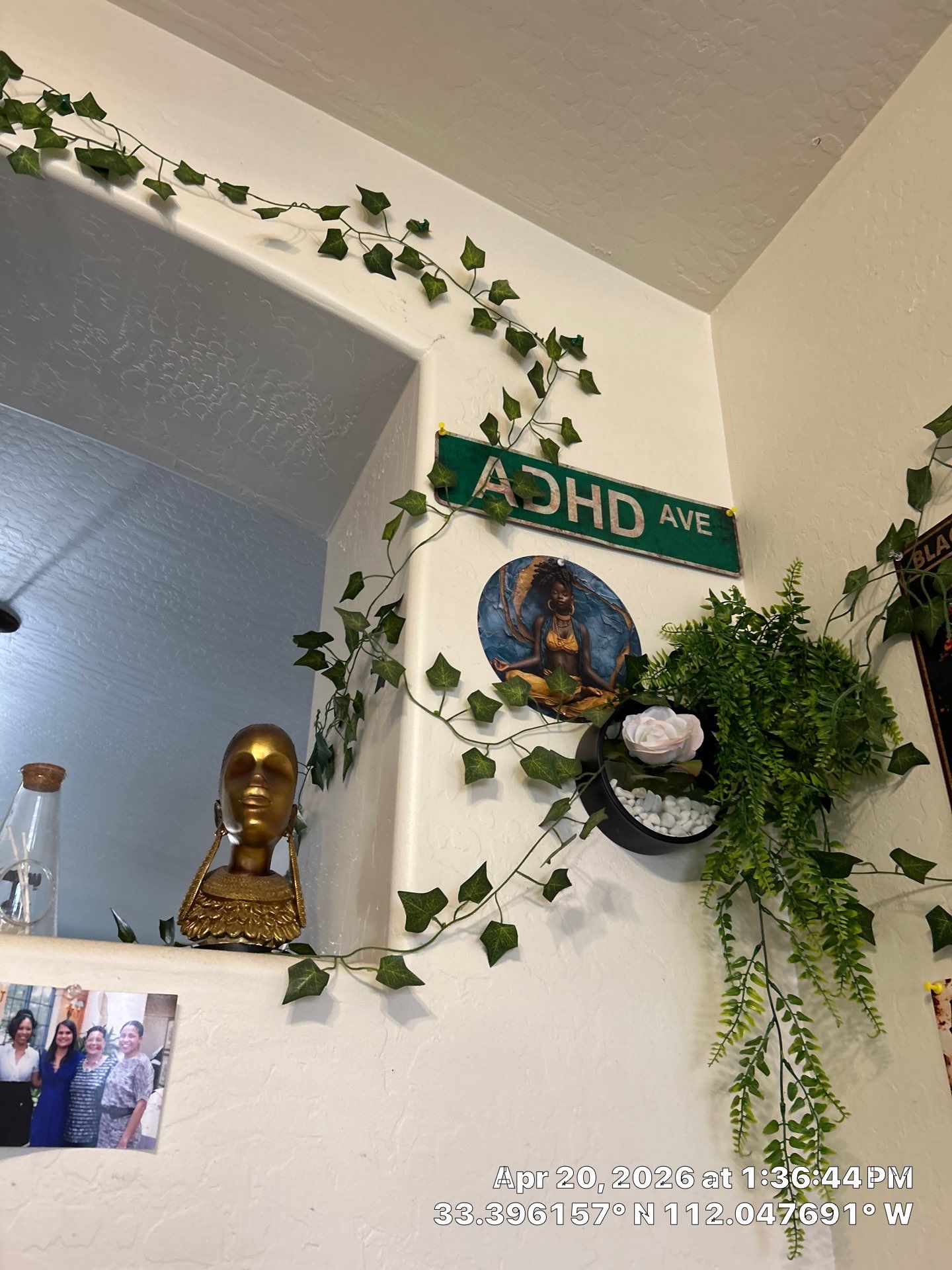 Interior Decorative Wall and Artificial Vine Installation in Phoenix by CompanyCam Sales Demo