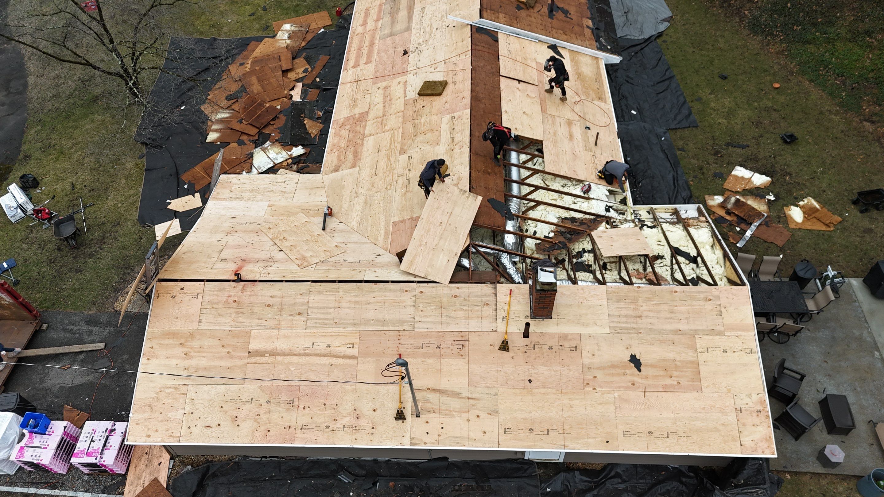 .Full Roof Replacement, Plywood Decking & EPDM System in Peabody by Mighty Dog Roofing of Greater Middlesex County