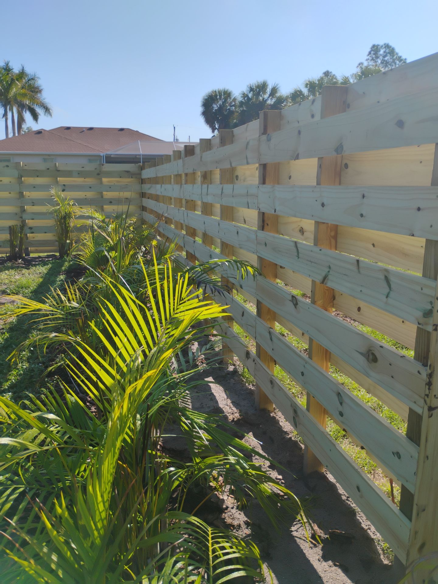 Horizontal Shadowbox Wood in North Port by True Fence LLC