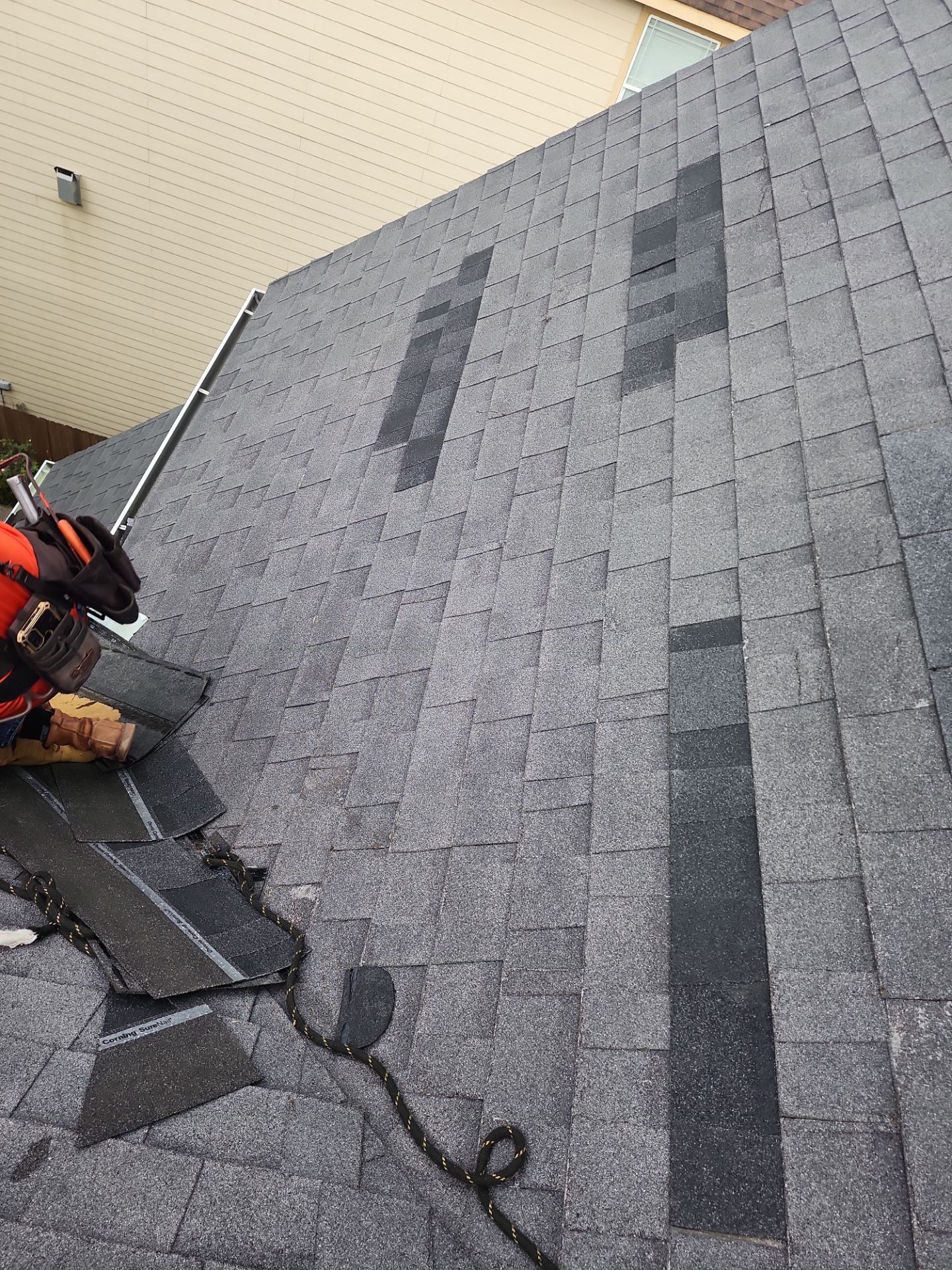 Hail Damage using Owen's Corning Duration (Lifetime) Shingles by Roof Repair Company
