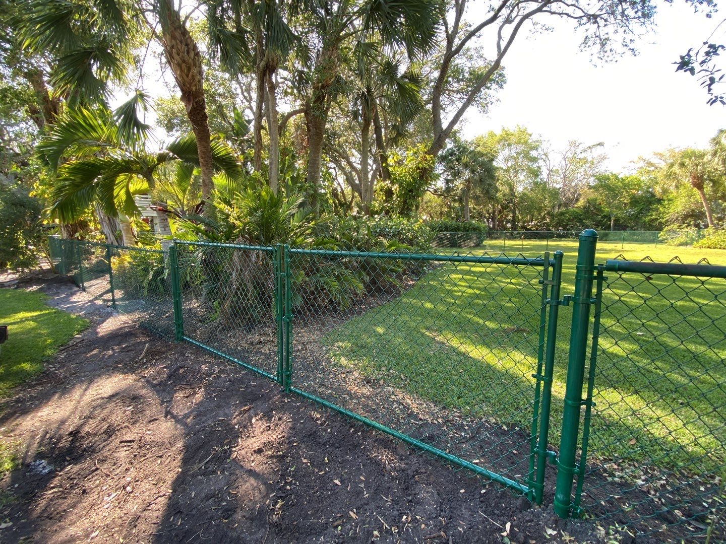 Siesta Key, FL 4ft. Tall Green Chain-link Fence by Asap fence and gates, LLC