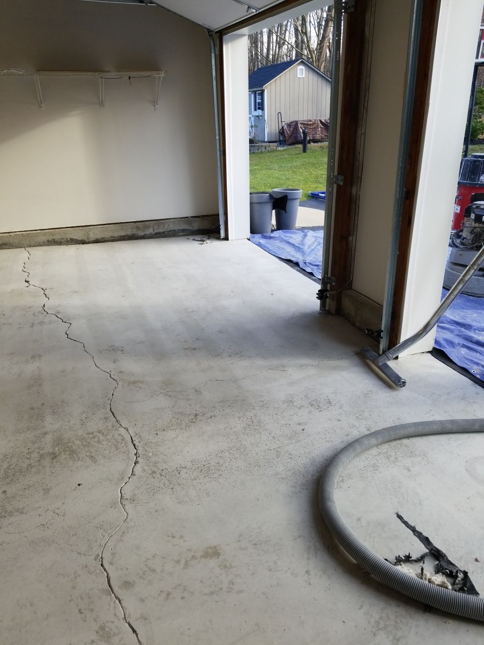 Garage Floor in Domino by Spectrum Painting, LLC