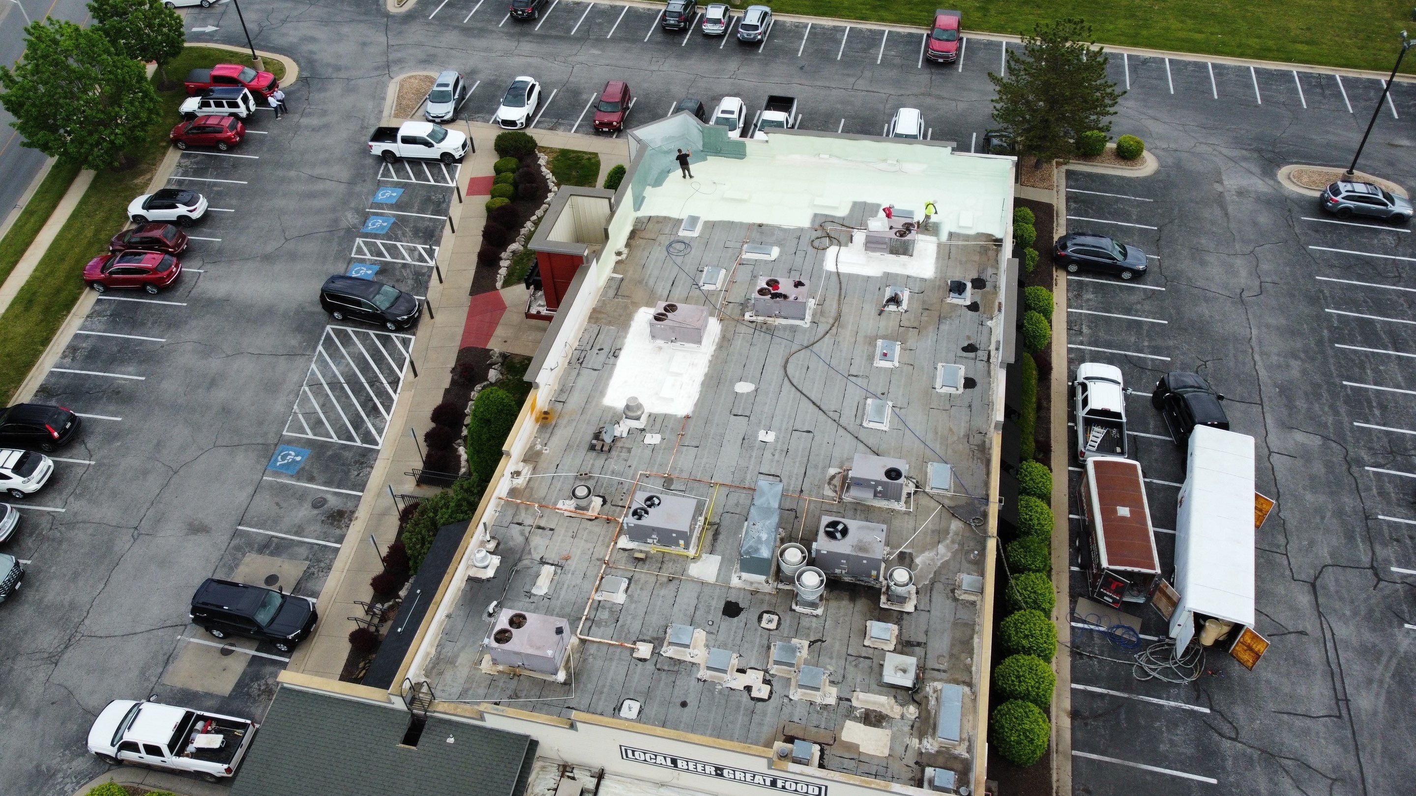 Commercial Spray Foam Install  by Titan Commercial & Residential Roofing 