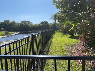 Bradenton, FL  4ft. Tall 3-Rail Black Aluminum Fence