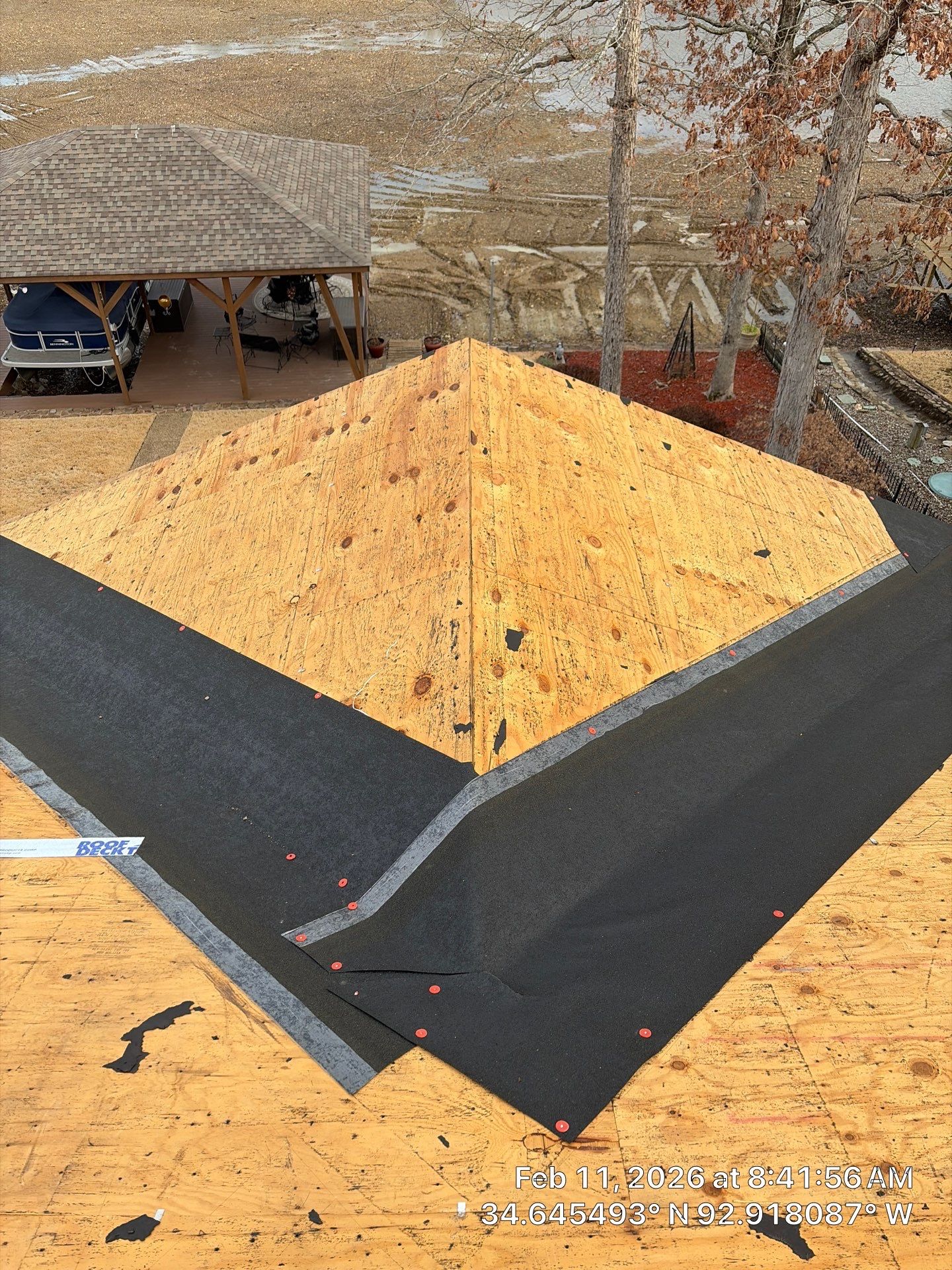 GAF Timberline HDZ Shingle Roof Installation in Hot Springs Village by Temple Roofing and Exteriors