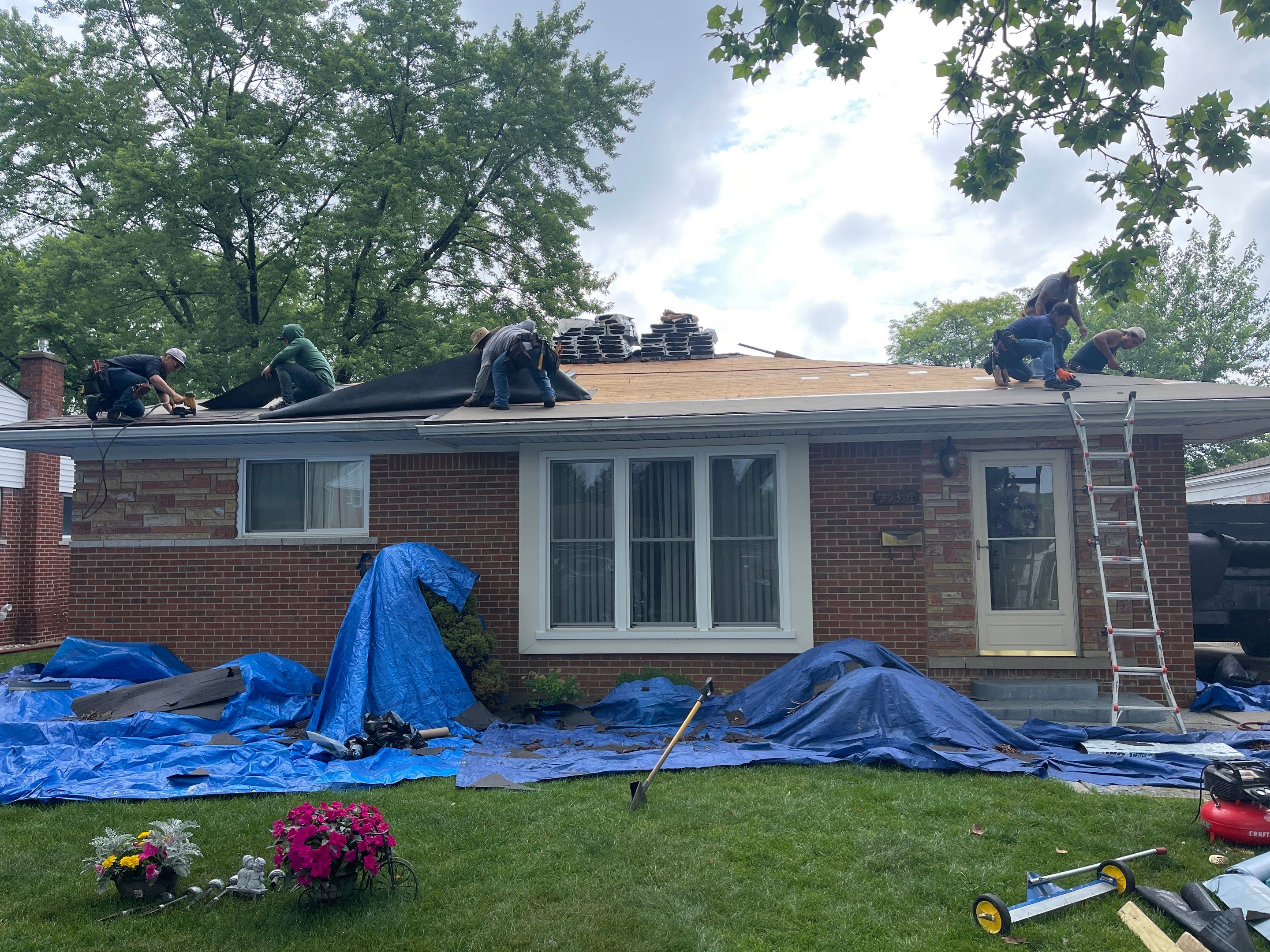 Residential Roofing Installation using IKO Dual Brown by JNR Roofing LLC
