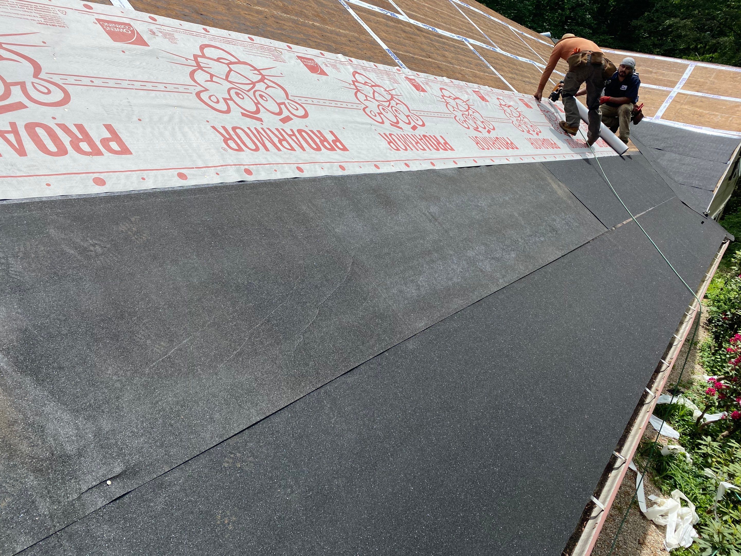 Commercial Roofing Installation using Owens Corning Duration Driftwood by A Plus Exterior