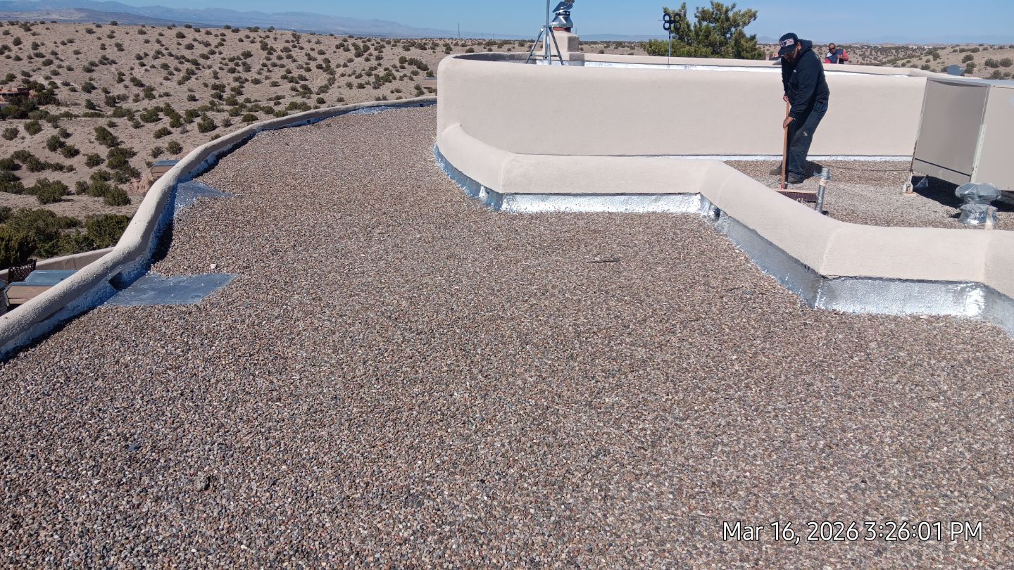 Tar & gravel complete roof tune up in Placitas by Doyle Roof Masters Inc