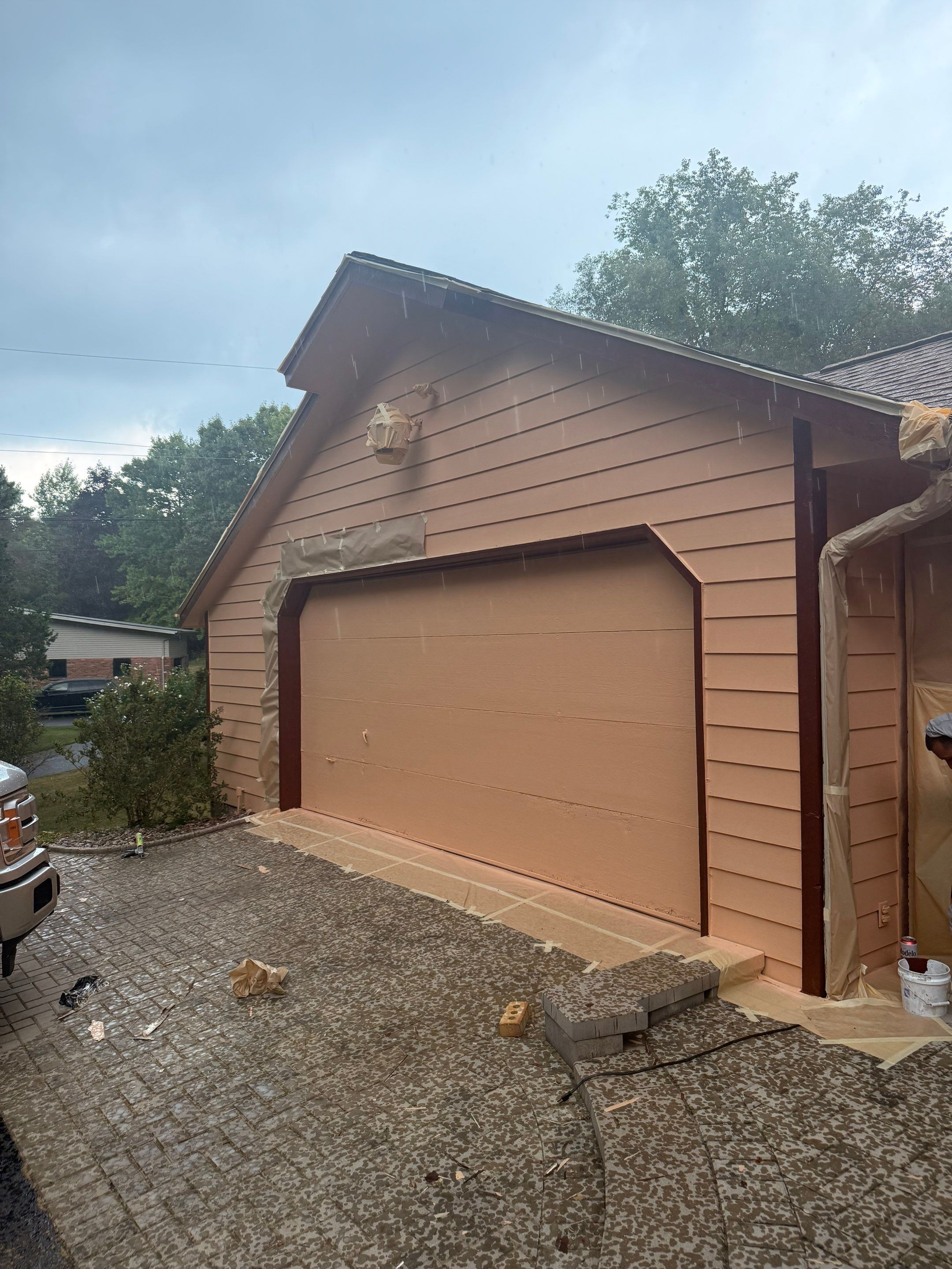 Exterior Painting on this Clarkston Home by Top Shelf Painter