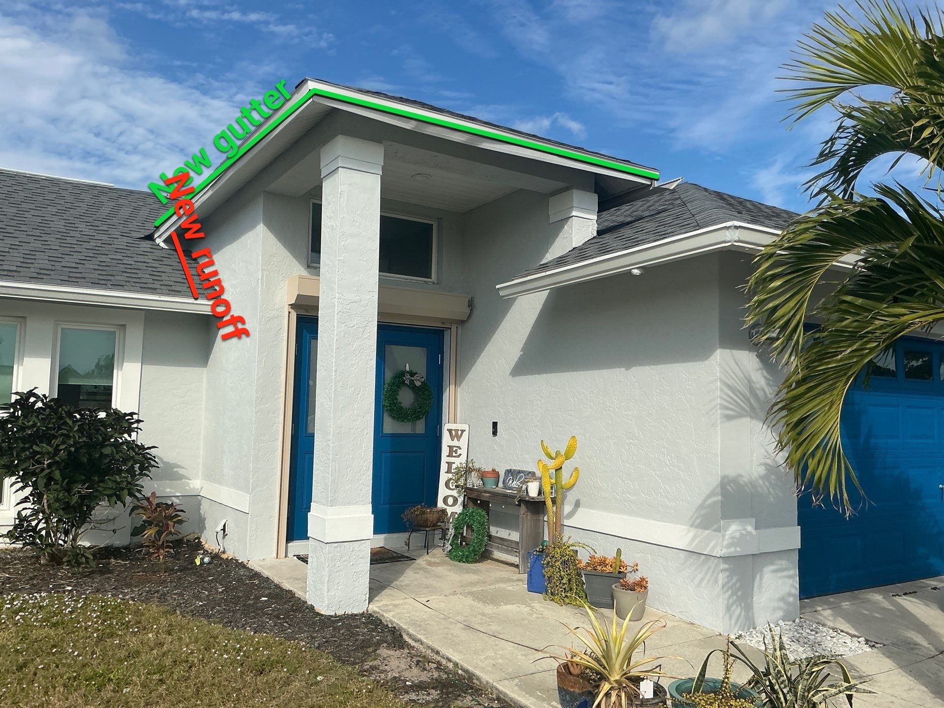 Seamless Gutter Installation Before Rainy Season in Cape Coral FL by Gutter Professors