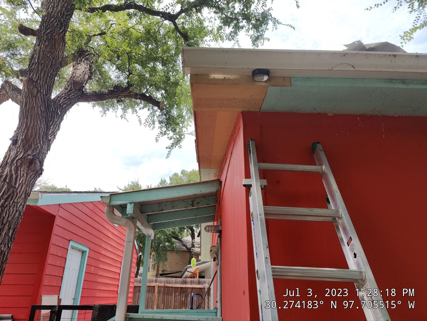 Tree Damage Roof Fascia and Soffit Repair by DeZign Roofing & Exteriors
