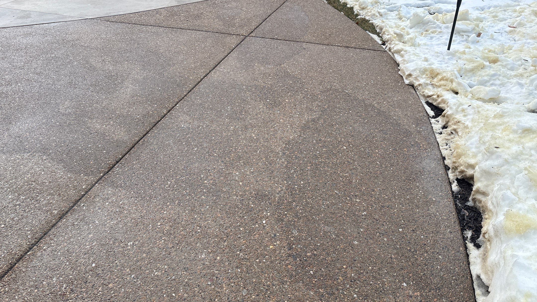 Two-Tone Driveway Resurface - Olathe, KS by Big Red Decorative Concrete, LLC