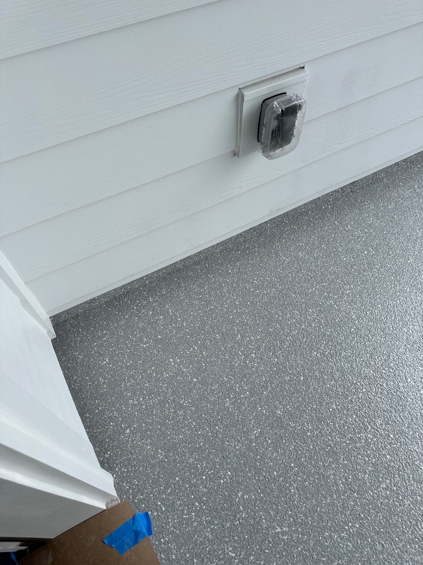 Patio Floor Coating using Custom Color by My Garage Floor Guys