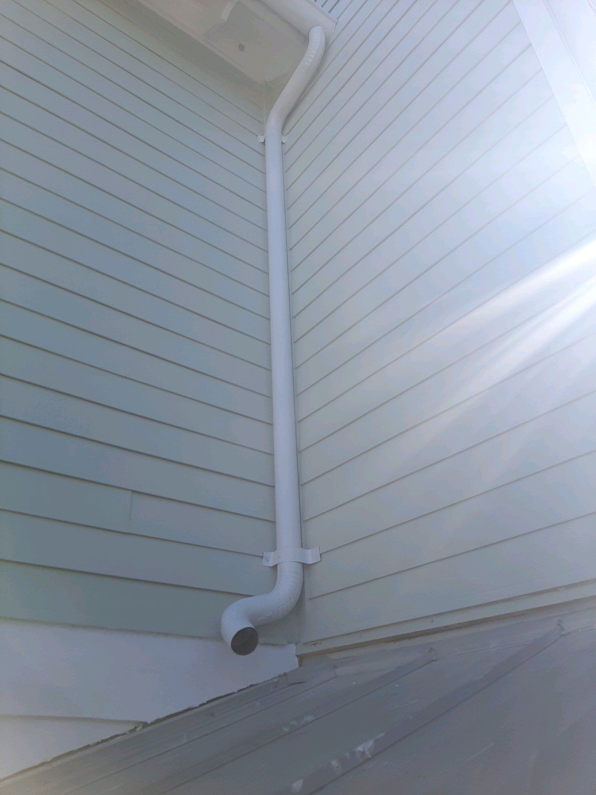 Gutter Installation Using White 6 Inch Seamless Gutters by Gutter Professors