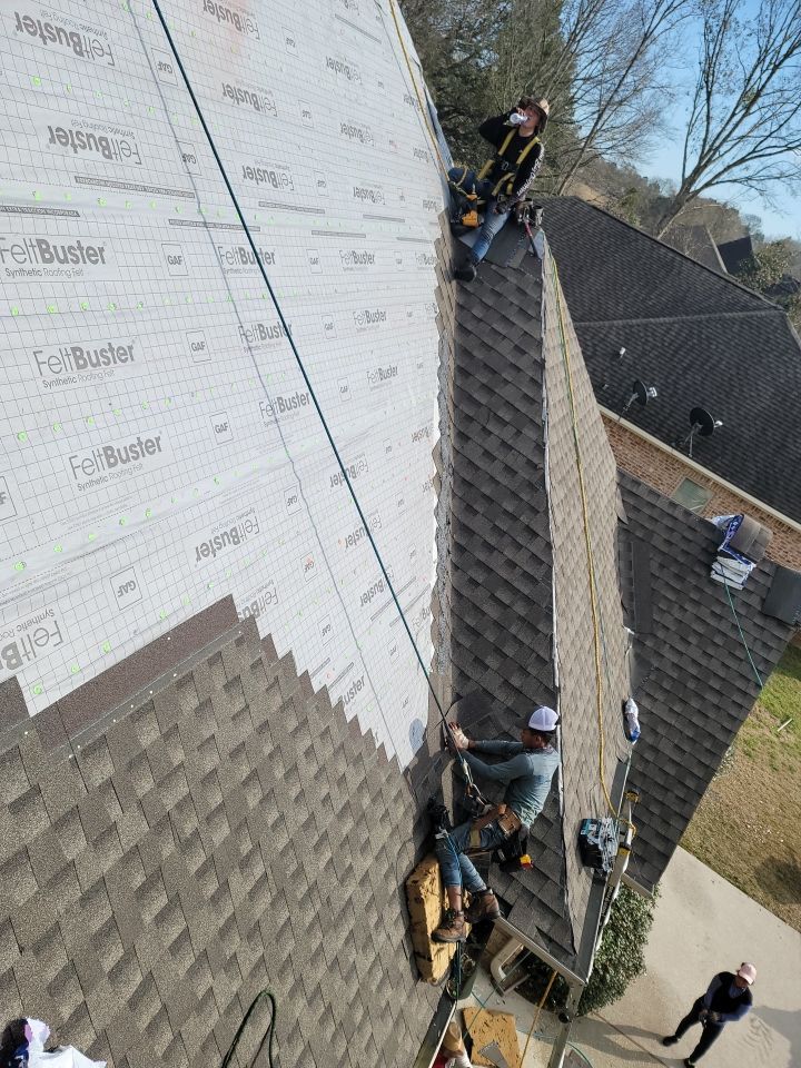 Residential Roofing Installation using Roof Replacement by American Roofing & Construction LLC