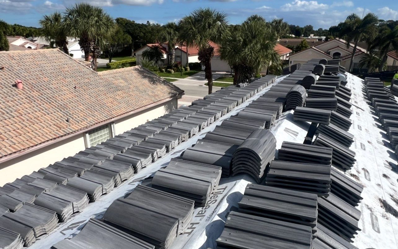 Residential Concrete Tile Roof Replacement and Fascia Repair in Boca Raton by Aastro Roofing