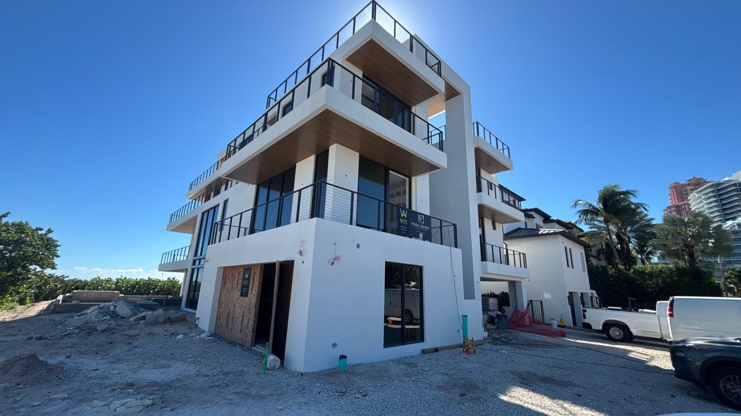 Oceanfront New Home Painting by John “The Greek” Painting