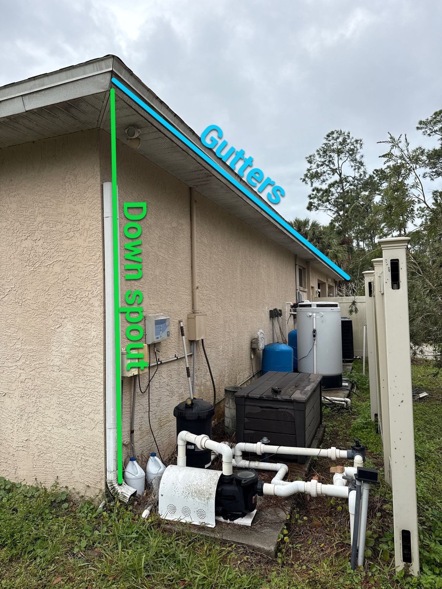 6 Inch Seamless Gutters using K-Style Seamless Gutters in Naples FL by Gutter Professors
