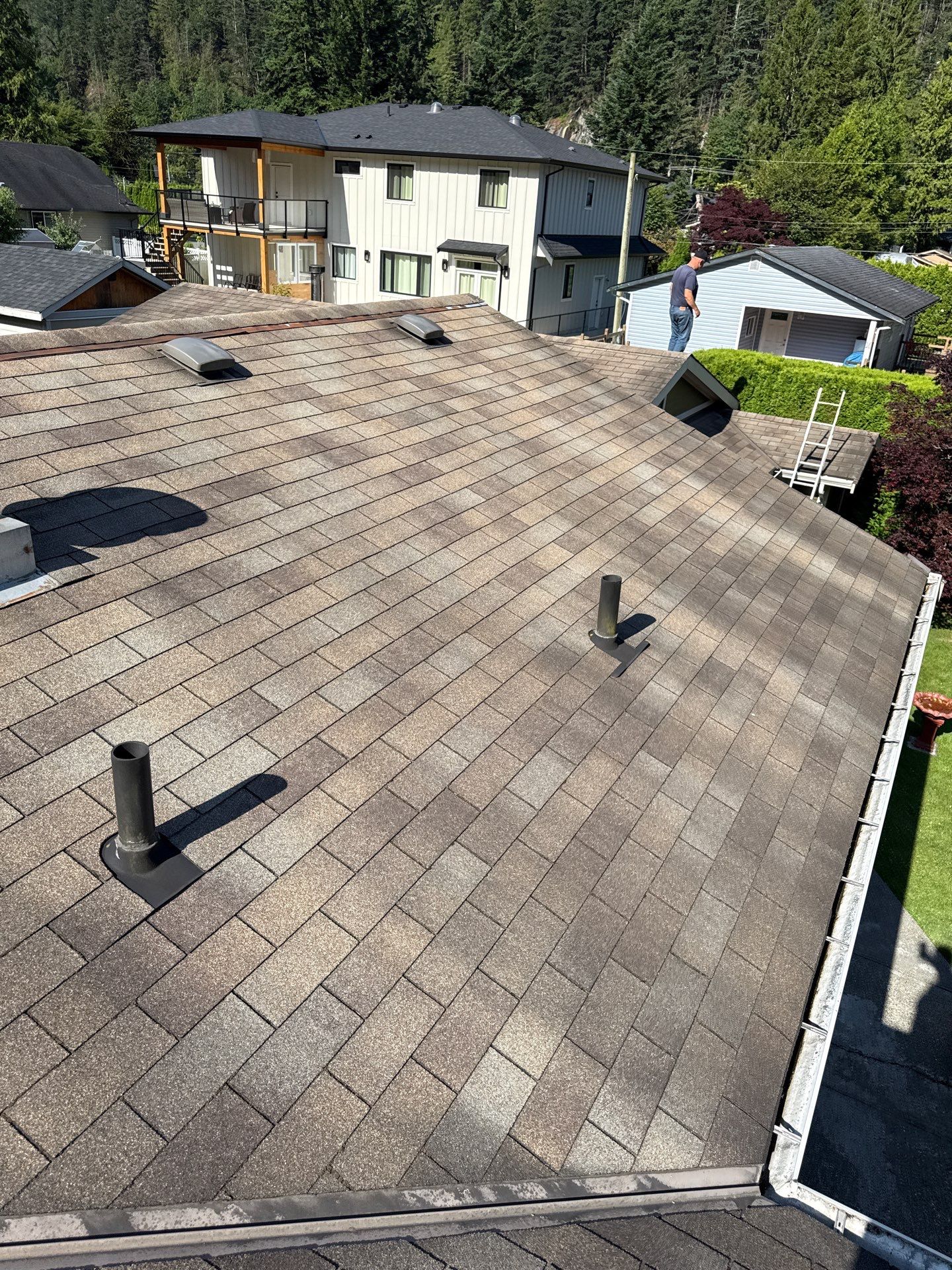 Residential Reroof Shingle - Barkwood by Top Notch Roofing Inc