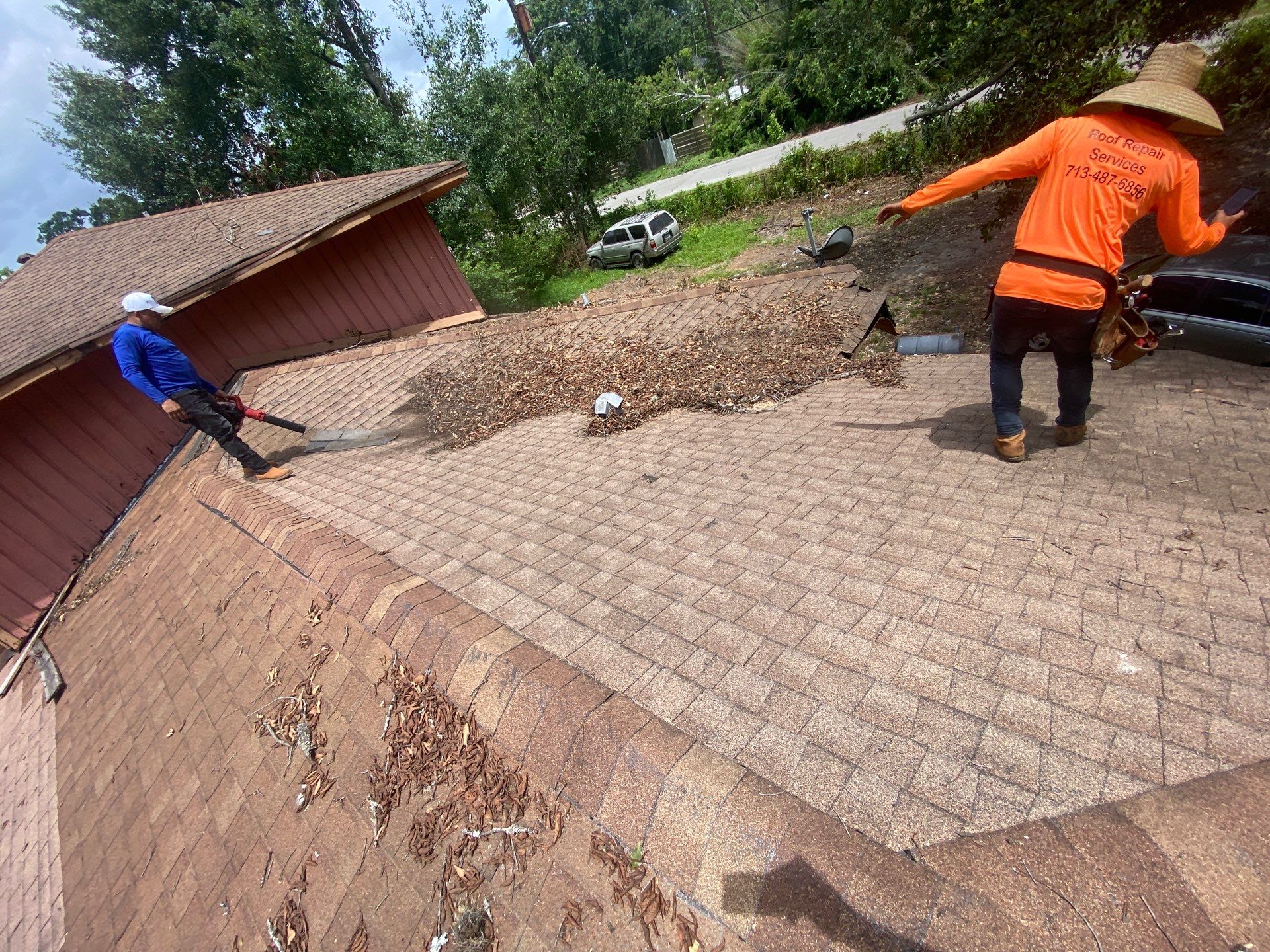 Residential Roofing Repair using tile by Roof Repair Company