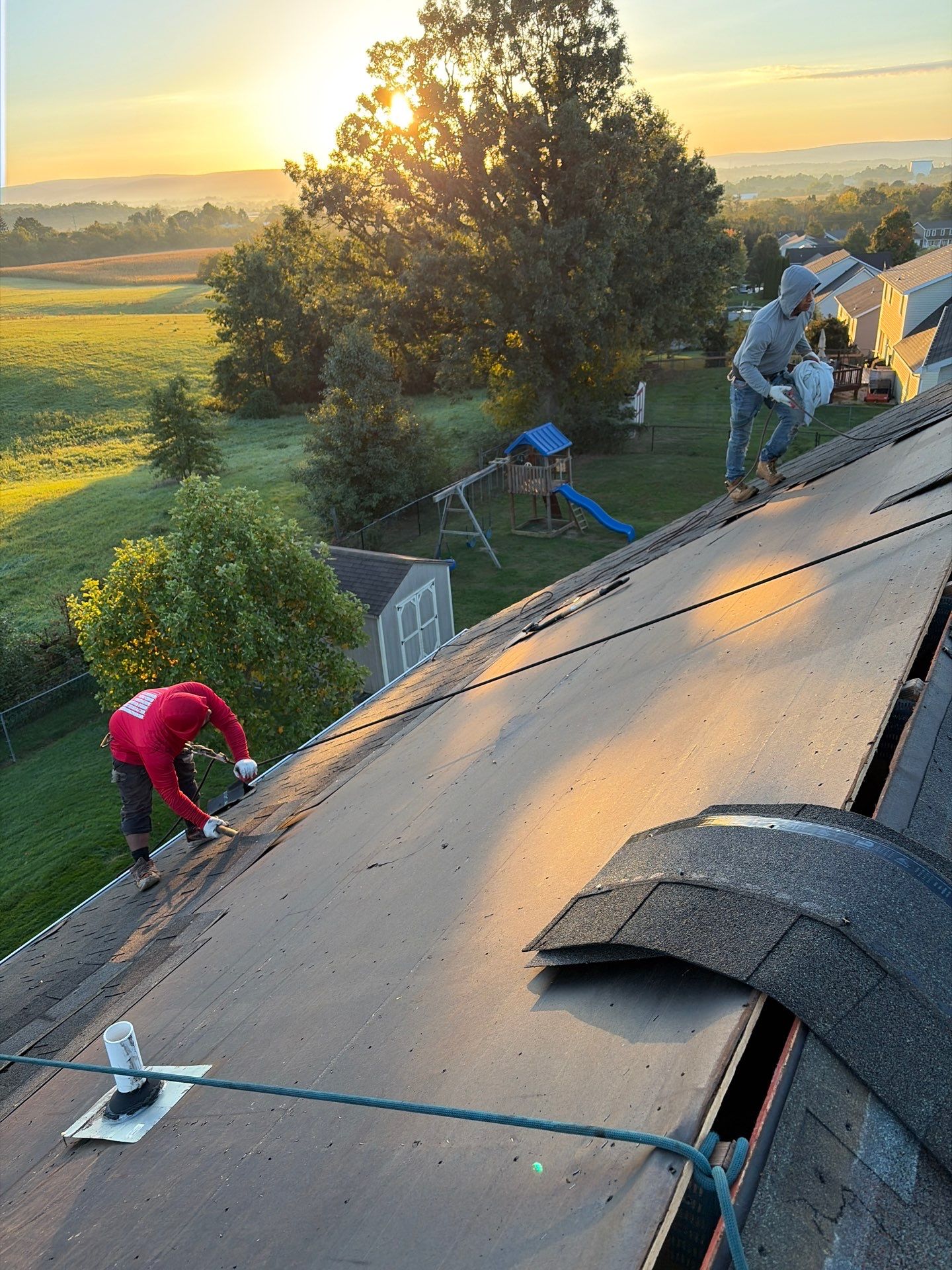 Residential Roof Installation Featuring GAF Timberline HD Shingles in Chambersburg by Teflon Roofing