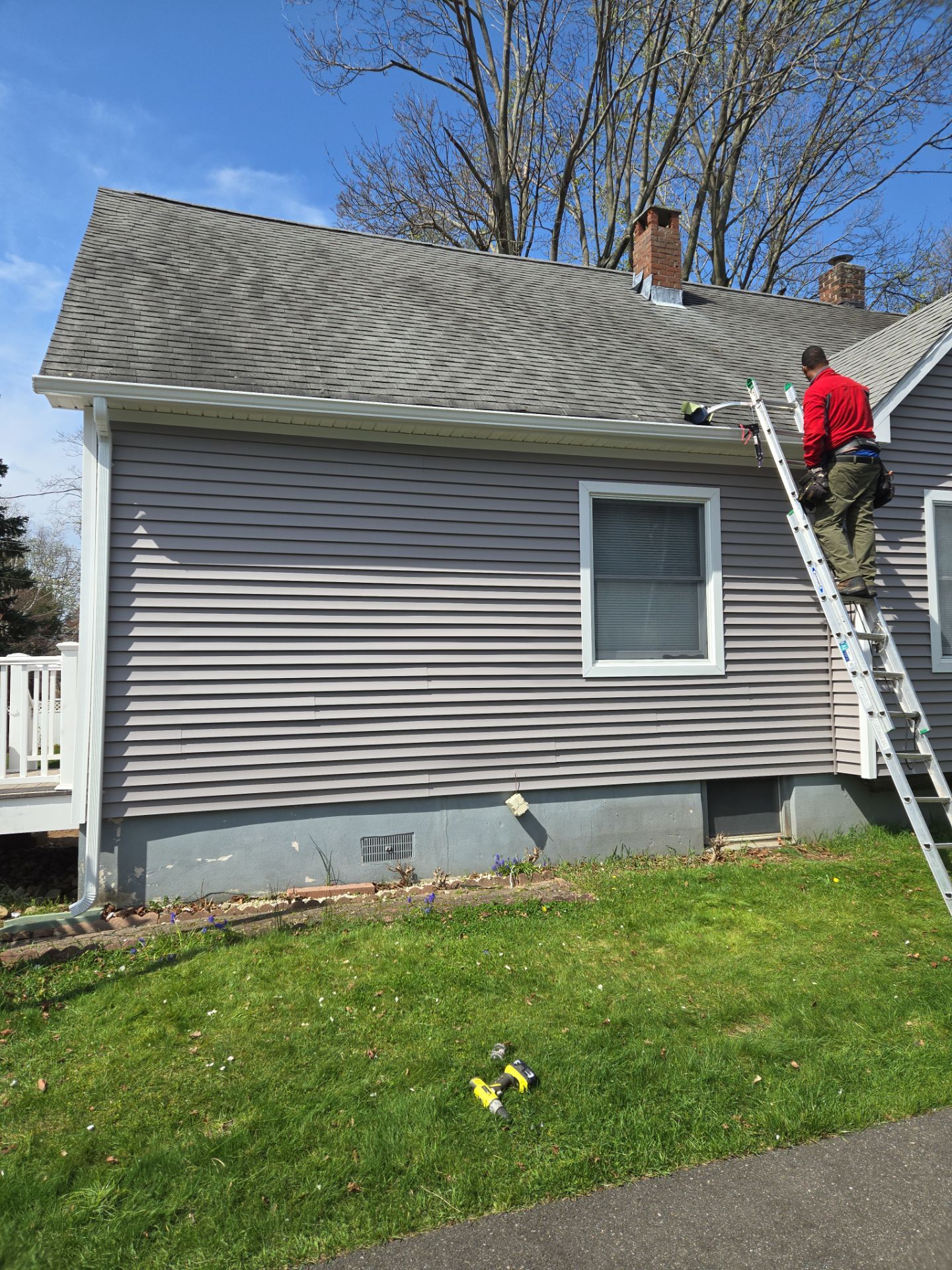 Siding Installation using Certainteed Monogram Granite Gray by A Plus Exterior