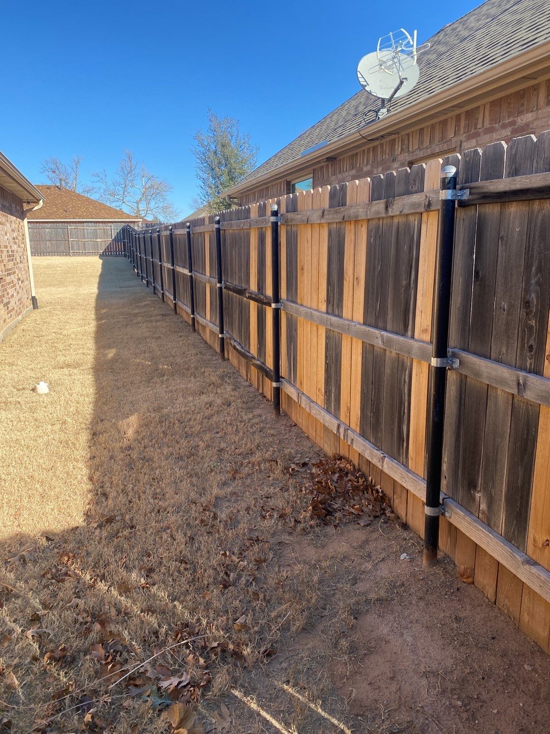 Concrete Slab , Retaining Wall , Fence, and landscape. by Clays Services Inc