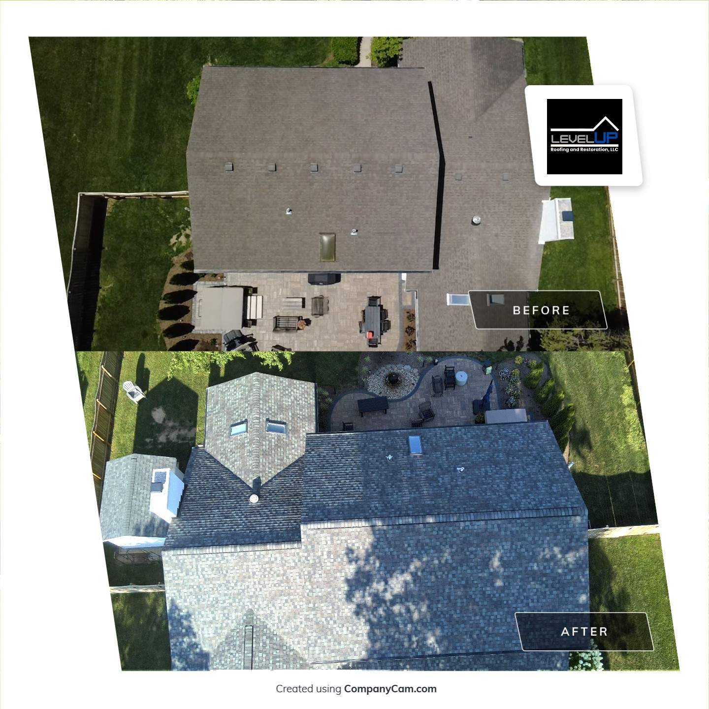 Full Architectural Shingle Roof Replacement for Dayton Home with Skylights by Level Up Roofing and Restoration Services LLC
