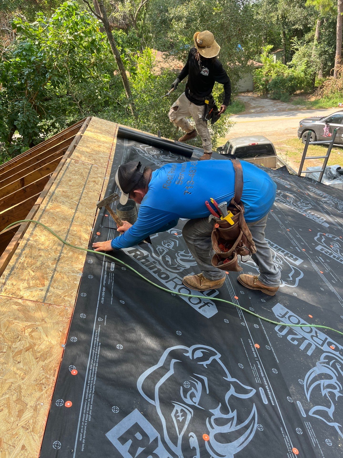 Residential Roofing Installation using Owen's Corning Duration (Lifetime) Shingles by Roof Repair Company