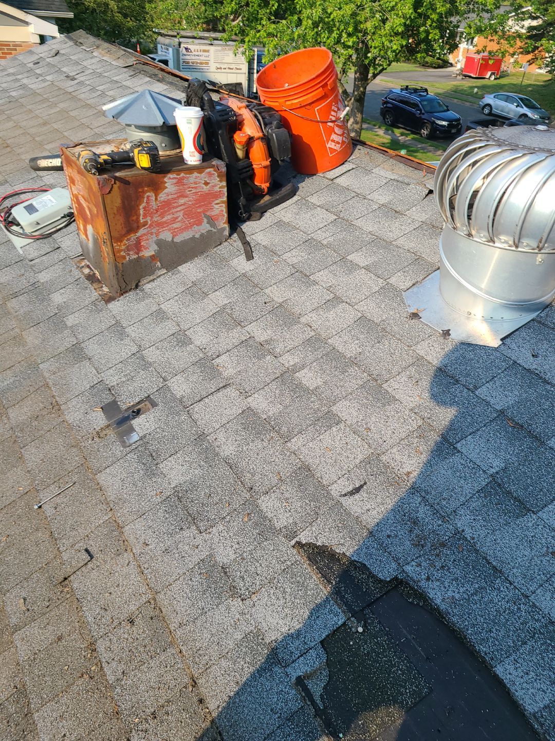 Woodbridge: Roof Replacement with CertainTeed Landmark Pro Designer Shingles in Max Def Colonial Slate by RM Banning, Inc.