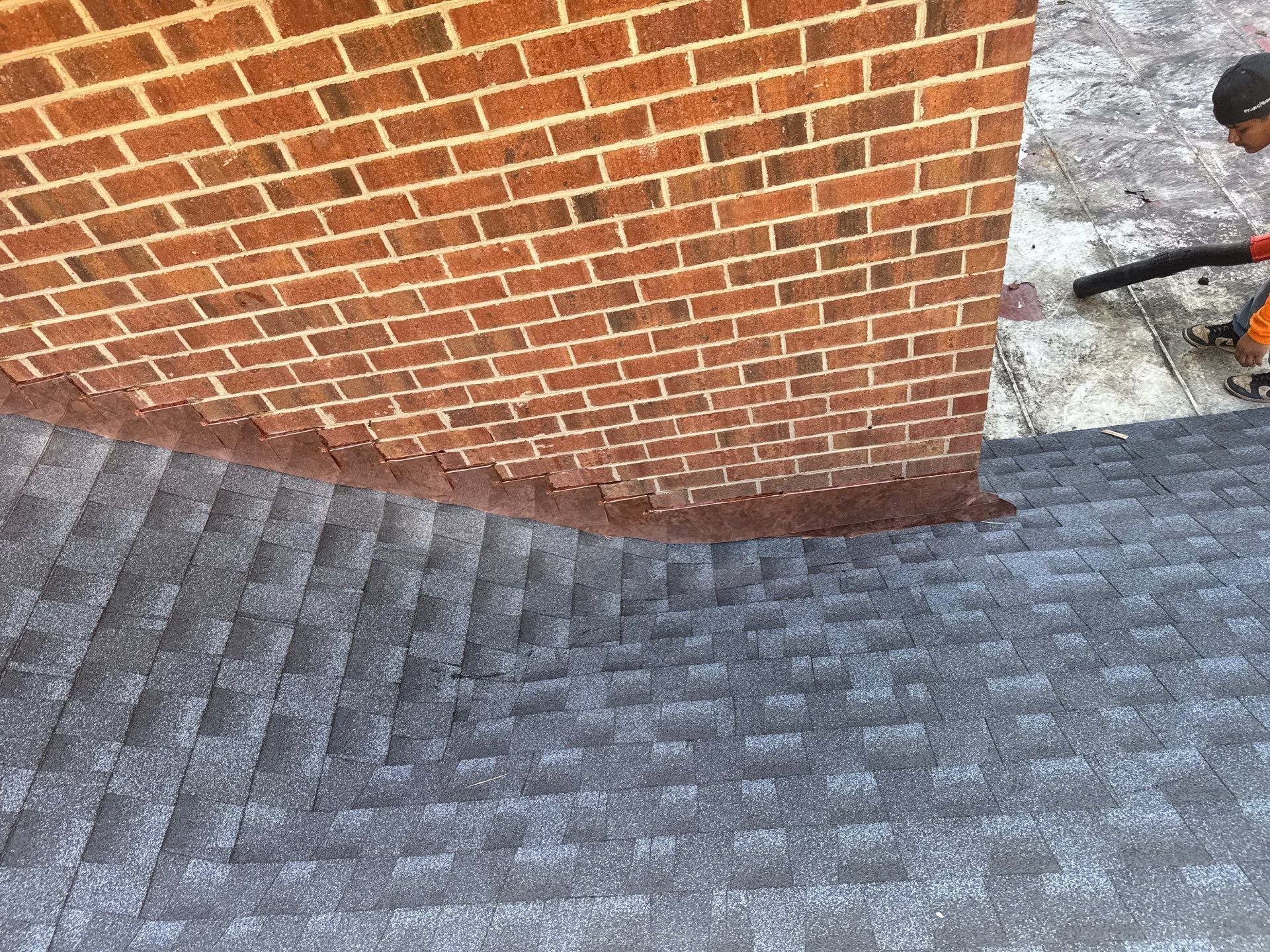 GAF HDZ Roof with Copper Standing Seam by H&S Roofing and Gutter