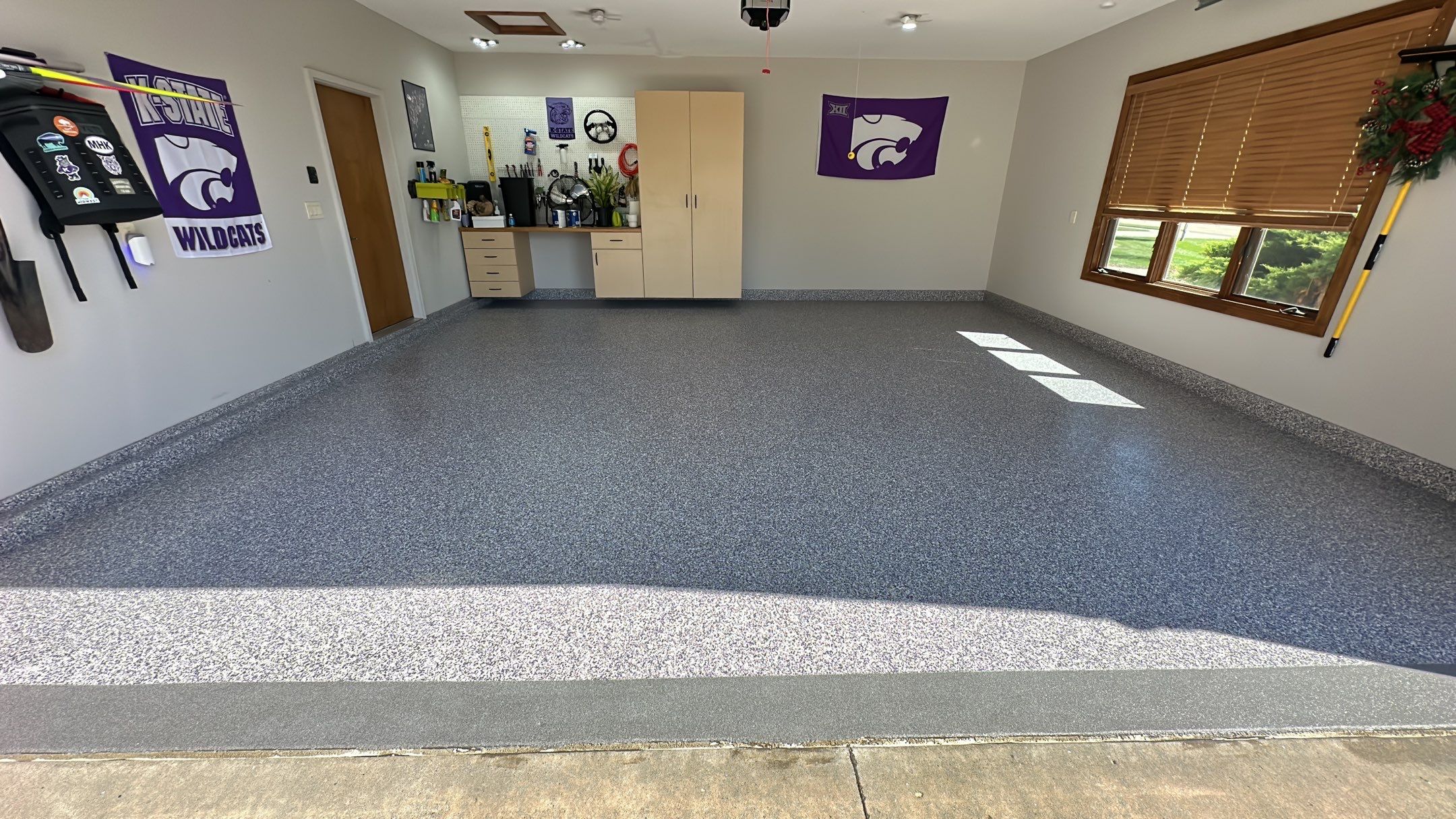 Check out The Purple In This Floor by Banner Garage