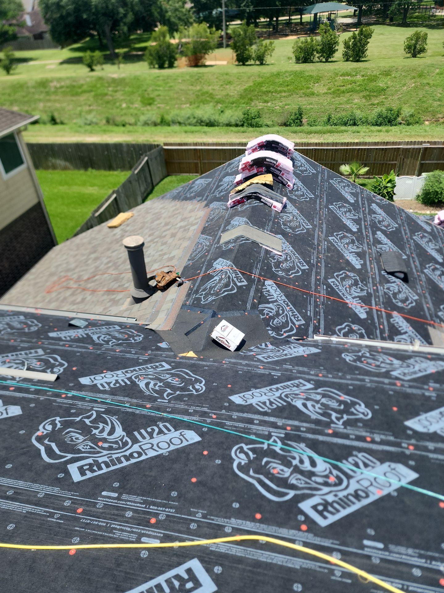 Residential Roofing Installation using Owen's Corning Duration (Lifetime) Shingles by Roof Repair Company