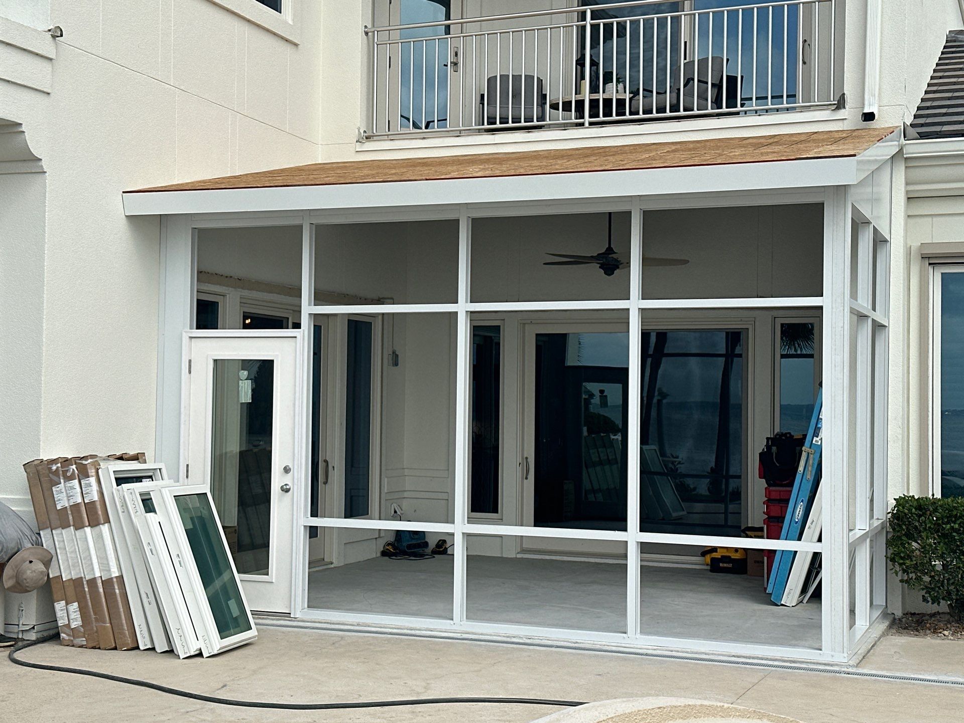 Miramar Beach Glass Room w/Hurricane Resistant Colorbeam by Titan Sunrooms