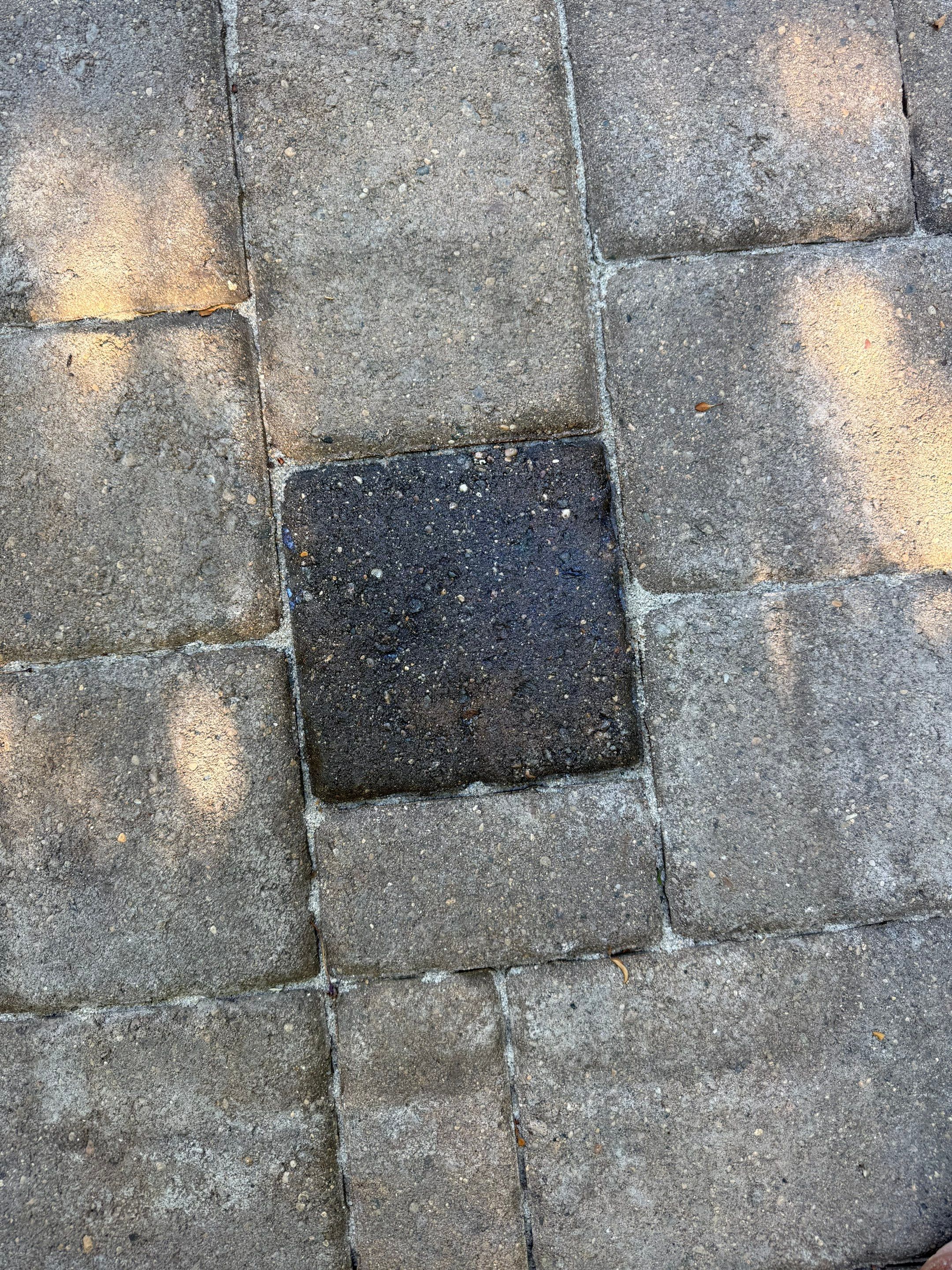 Textured Concrete Coating and Paver Patio Refresh in Sioux Falls by Select Painting, Coatings & Garage Cabinets