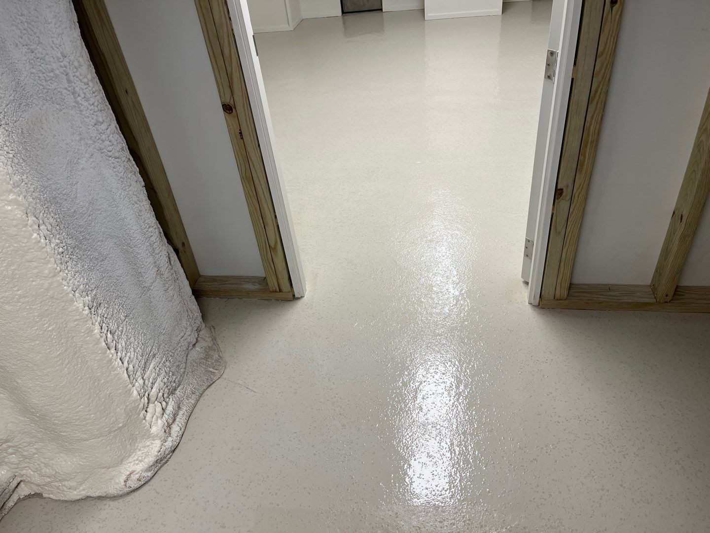 Luxury Home Concrete Floor - Epoxy & Flakes Finish - Stone Harbor, NJ by FreshCoat Works LLC