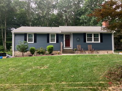 Siding Renewal with Cert Monogram D/4 x 12'6" clapboard, Pacific Blue