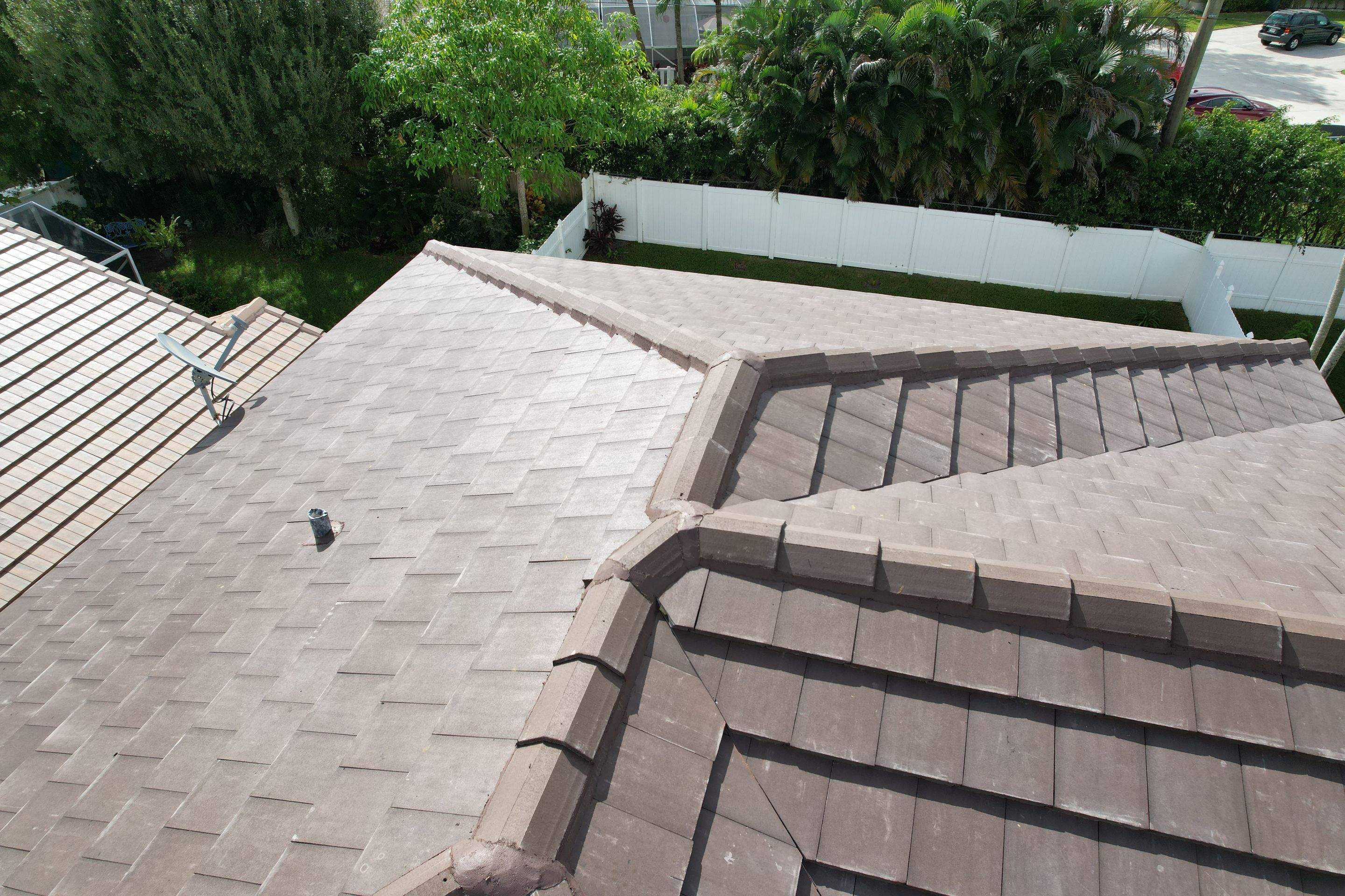 Tile Roof using Eagle Bel Air Cocoa Range by Roofing Recovery