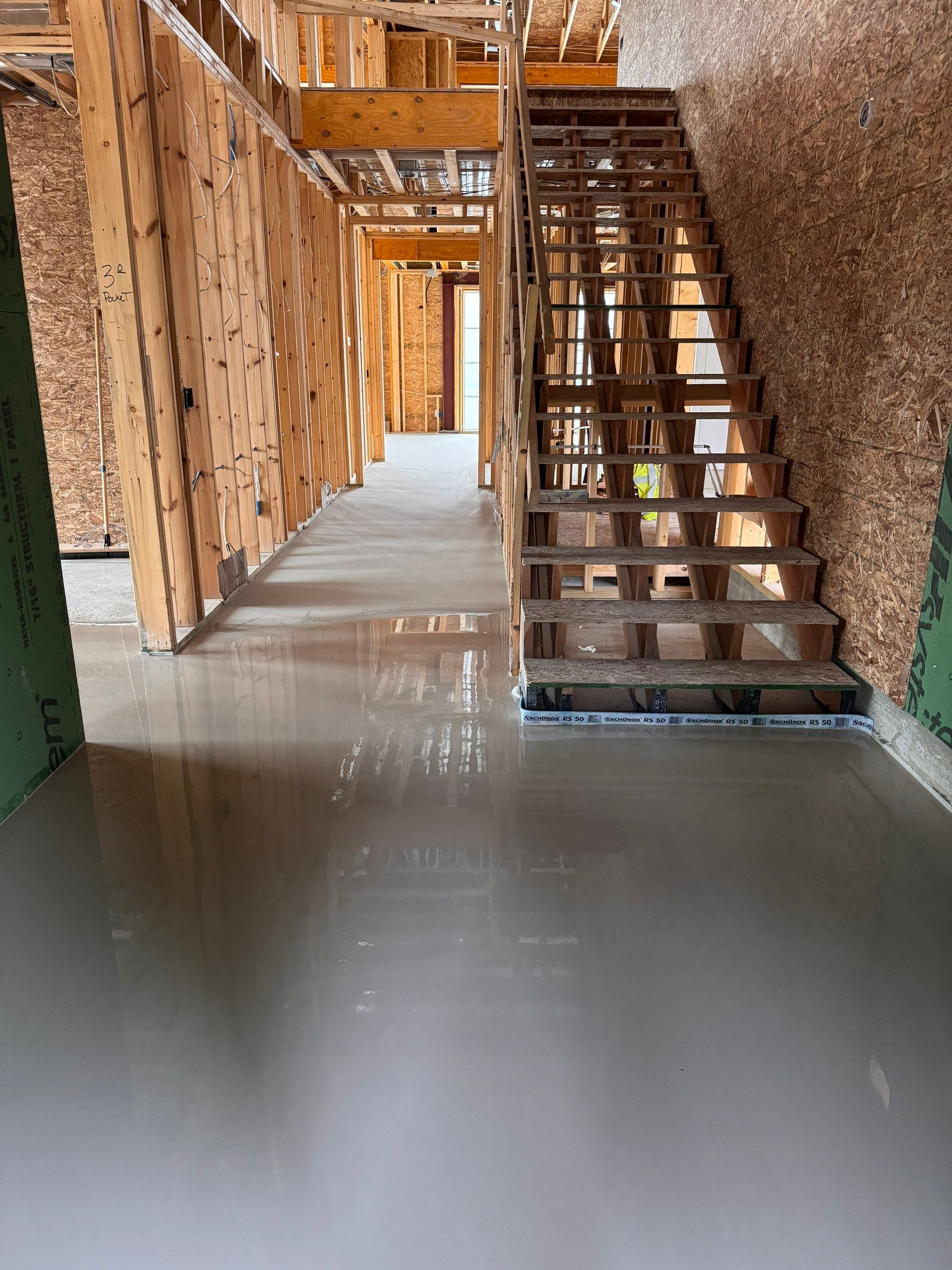 Stunning Ada Brownstone - Custom Staircase, Pattern Floor by RTBaldwin Hardwood Floors