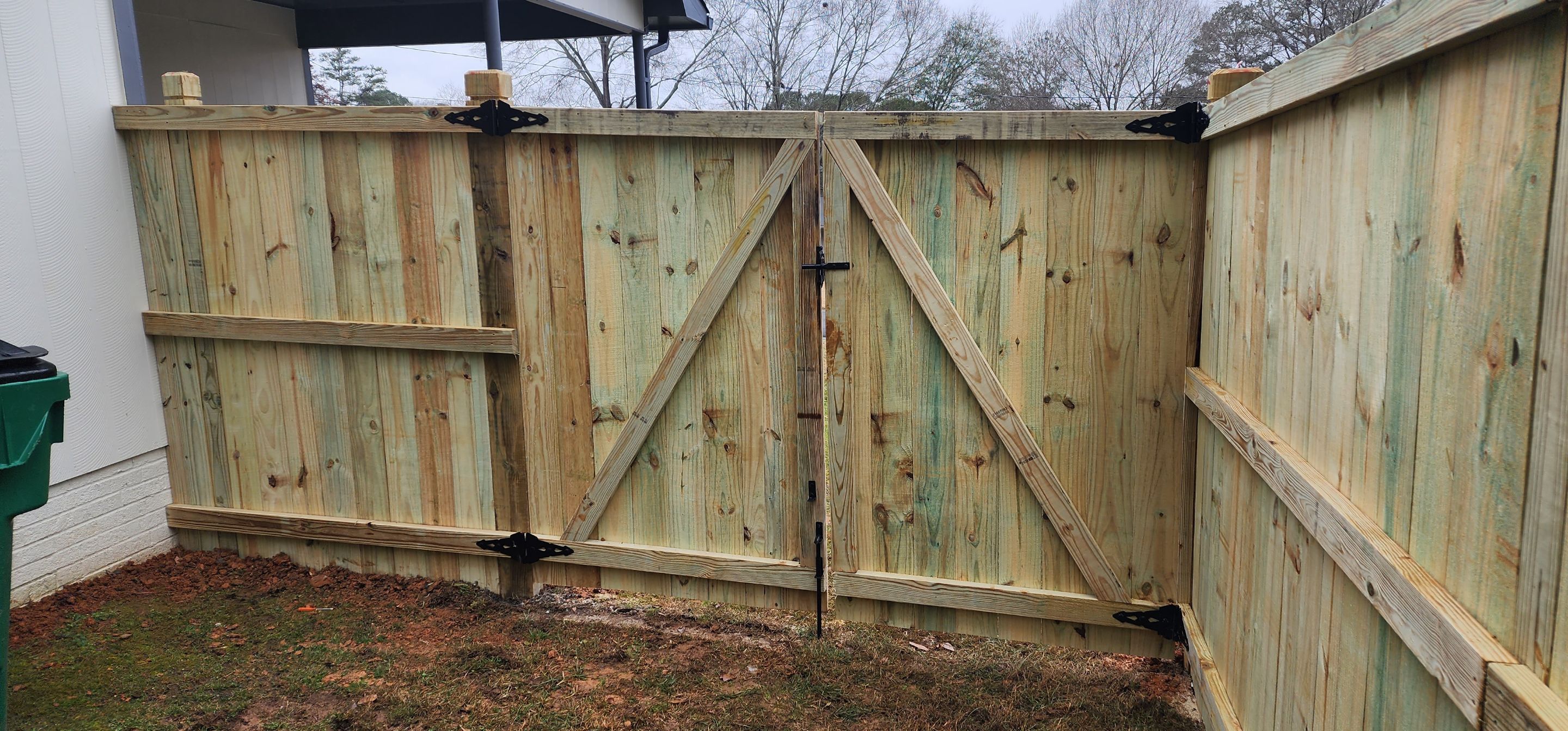 6' Wood Privacy Fence with Top Cap by Titans of Timber Fence & Stain