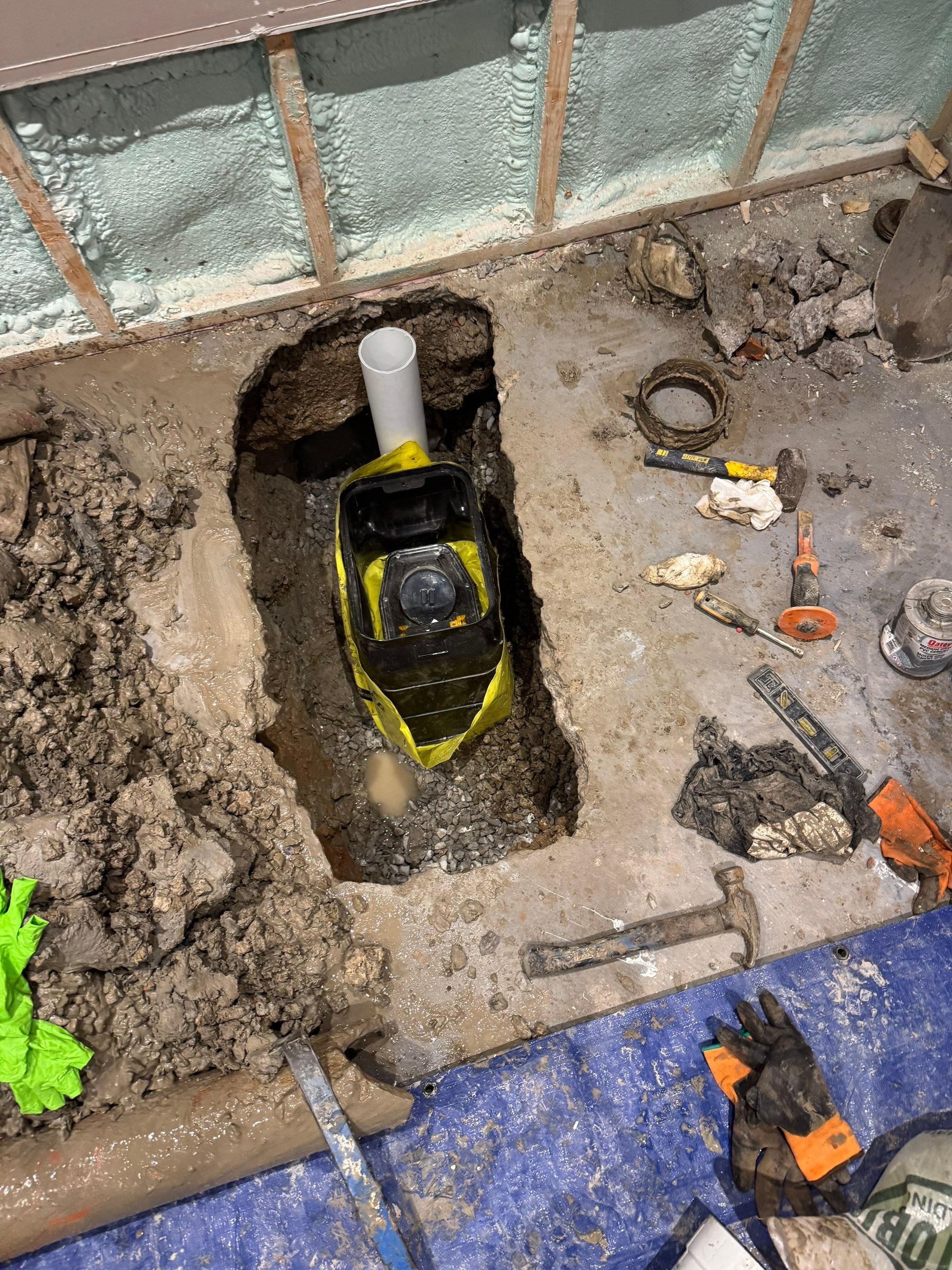 Toronto Basement Waterproofing Including Sump Pump and Window Well Installation by Canada Waterproofers Inc