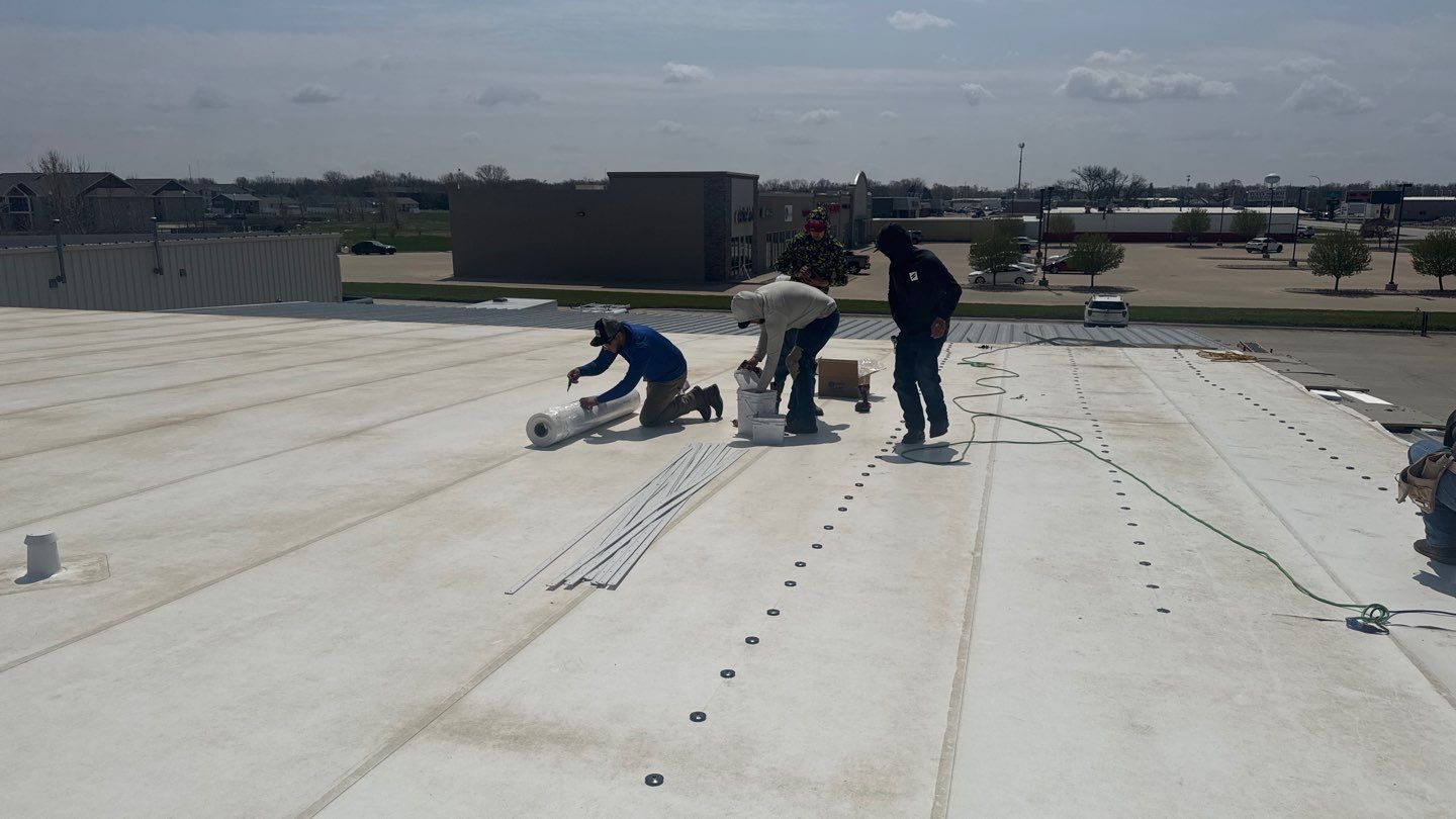 Commercial Roofing Repair using DURO LAST by Grell Roofing, LLC