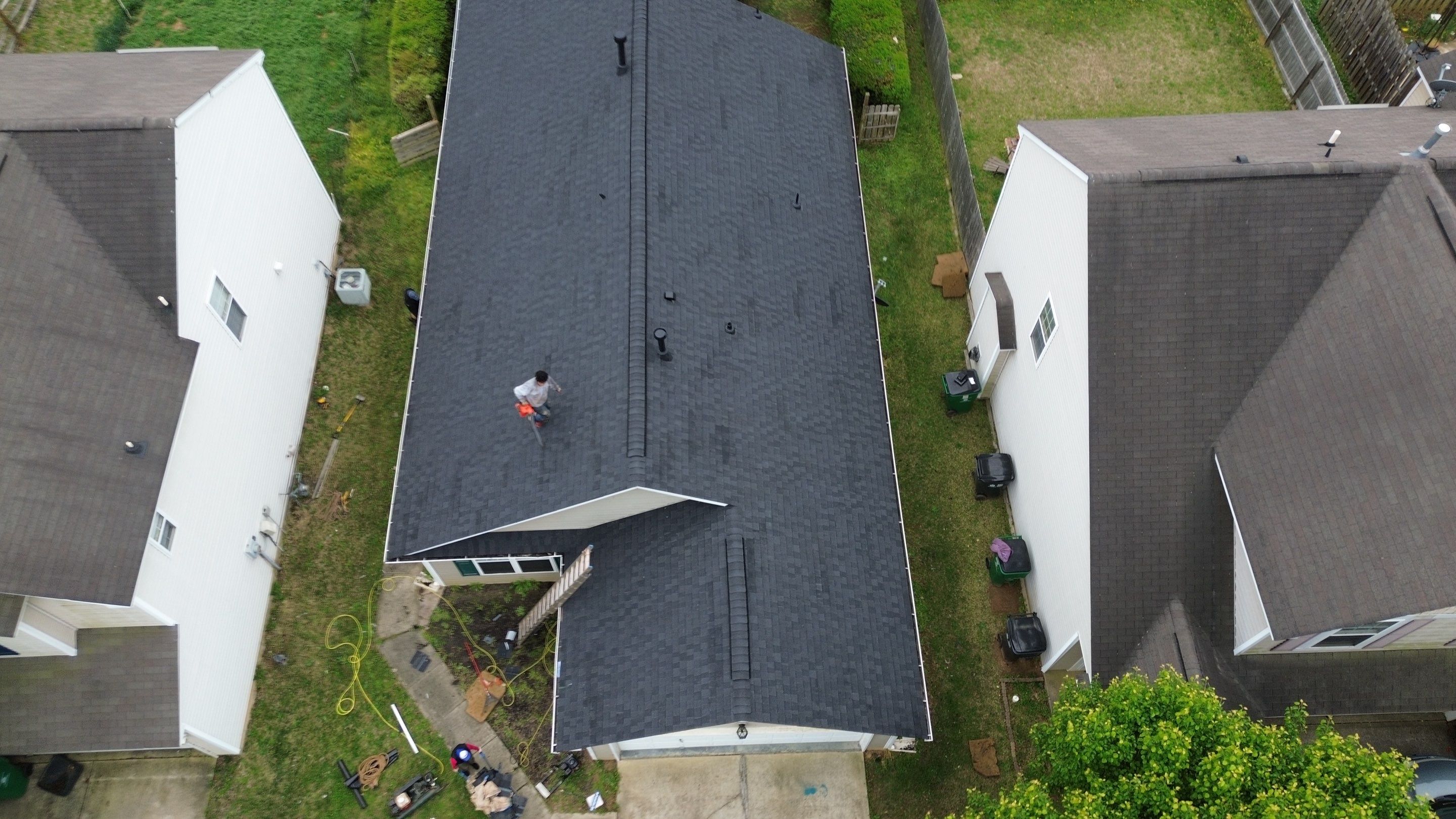 Roof replacement and interior repair by hail and wind damage by Just Brilliant Restoration JBR