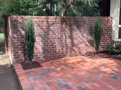 Brick patio in Durham by Martinez Brother’s Nc Landscaping Inc