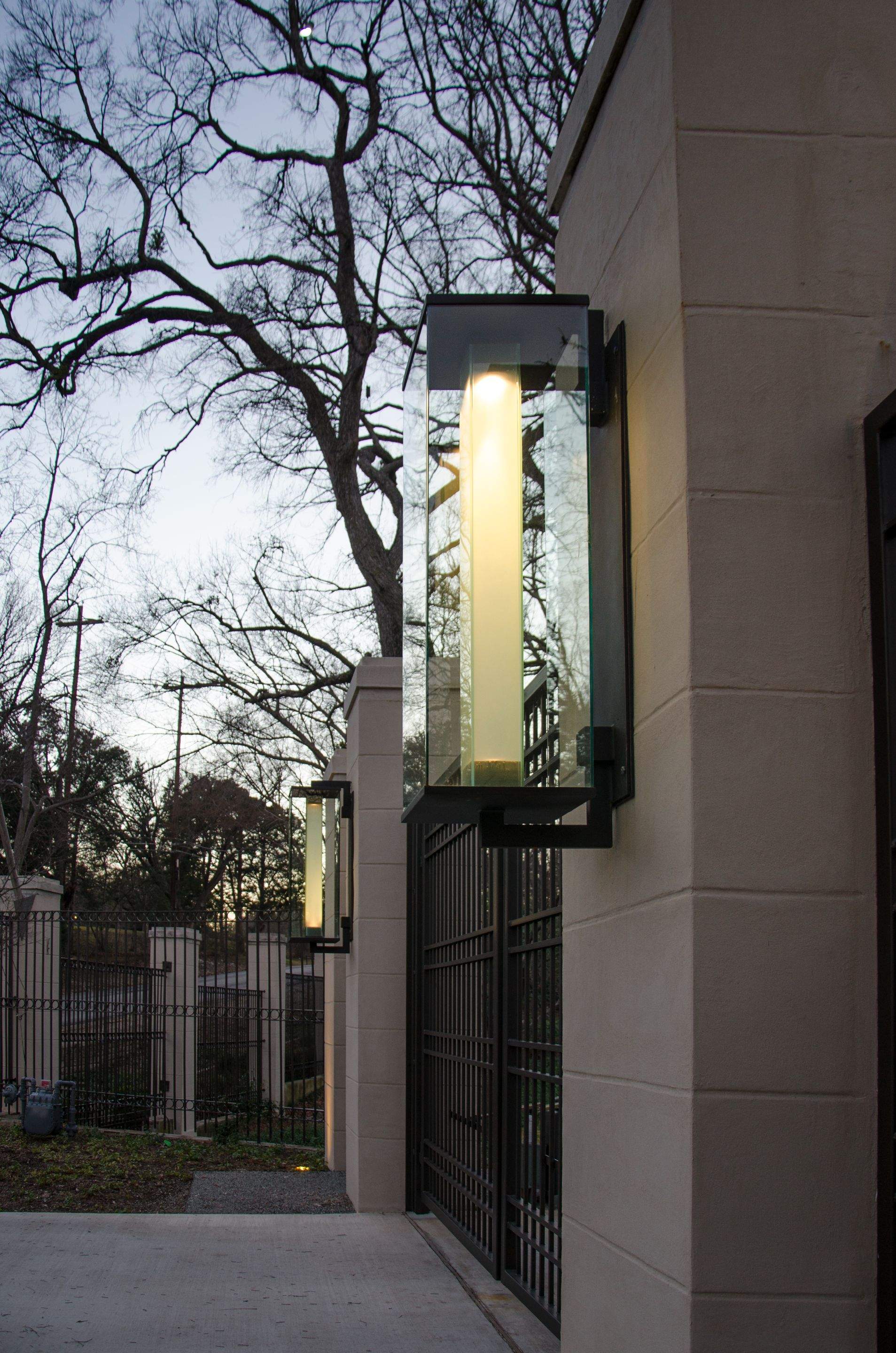 Architectural Outdoor Lighting and Custom Decorative Lantern Installation by Solara Custom Living