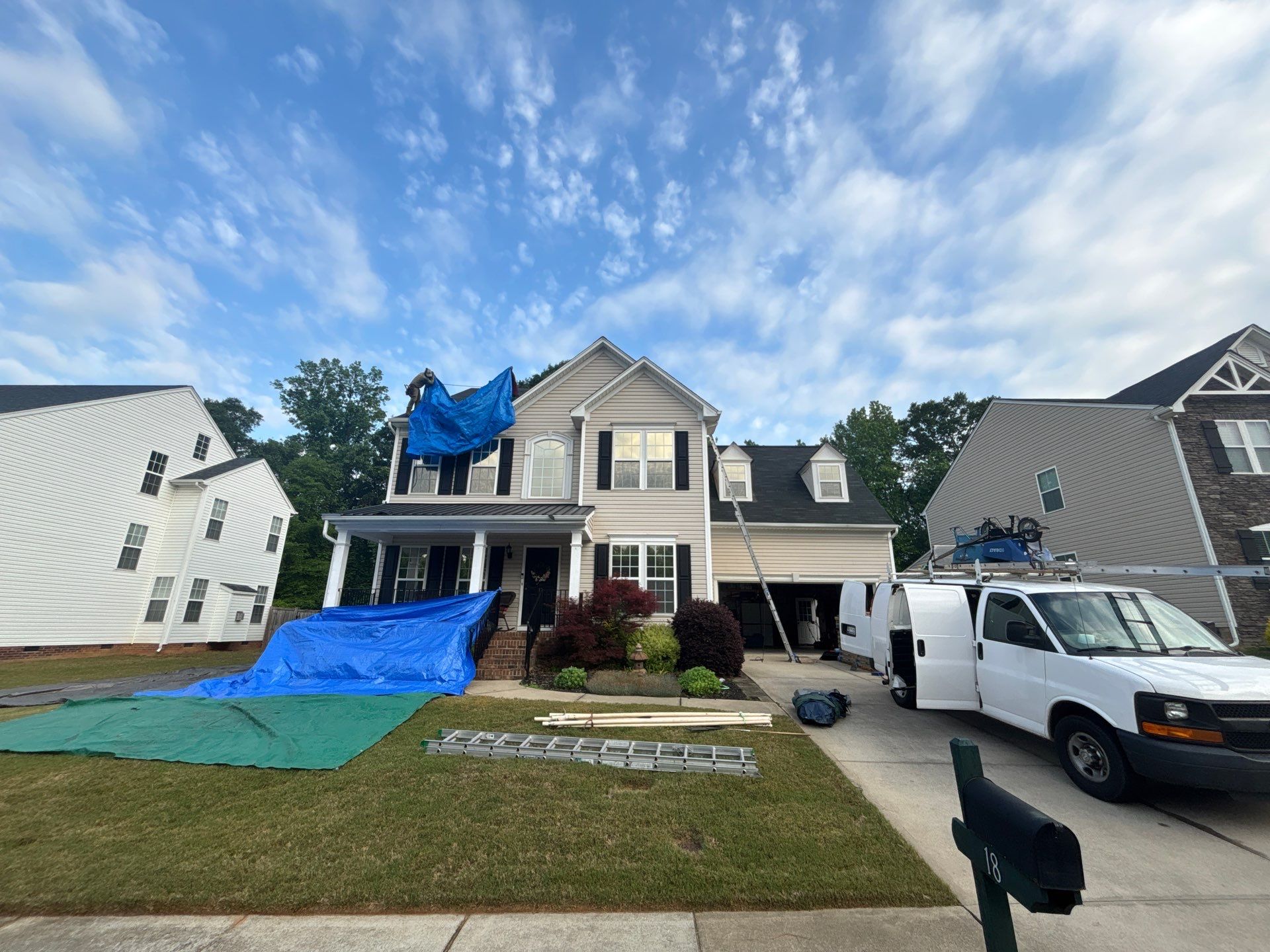 Full Asphalt Shingle Roof Replacement in Simpsonville, South Carolina by Roofers LLC