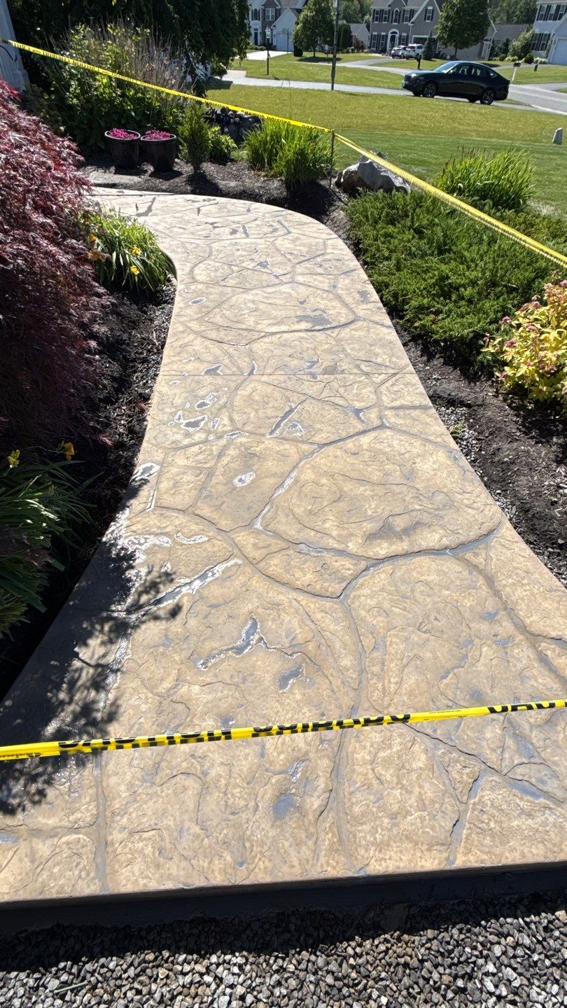 Appalachian Flagstone Stamp  by NG Masonry & Construction LLC